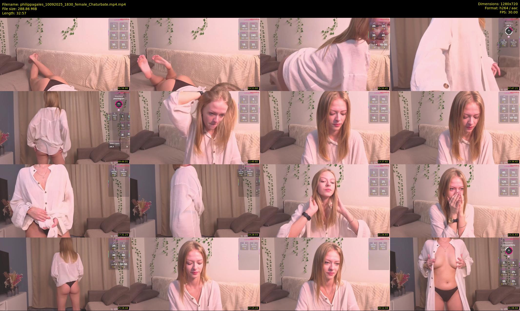 philippagales — 33 minute Chaturbate female cam show recording, 720p, Sep 10, 2025