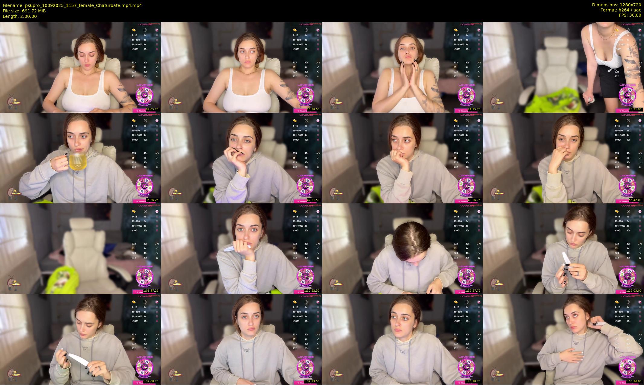 ps6pro — 120 minute Chaturbate female cam show recording, 720p, Sep 10, 2025