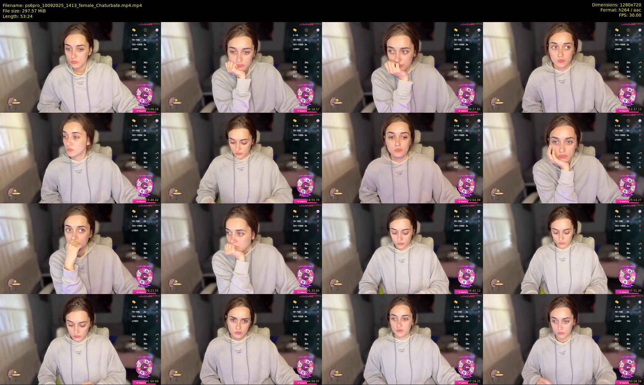 ps6pro — 54 minute Chaturbate female cam show recording, 720p, Sep 10, 2025