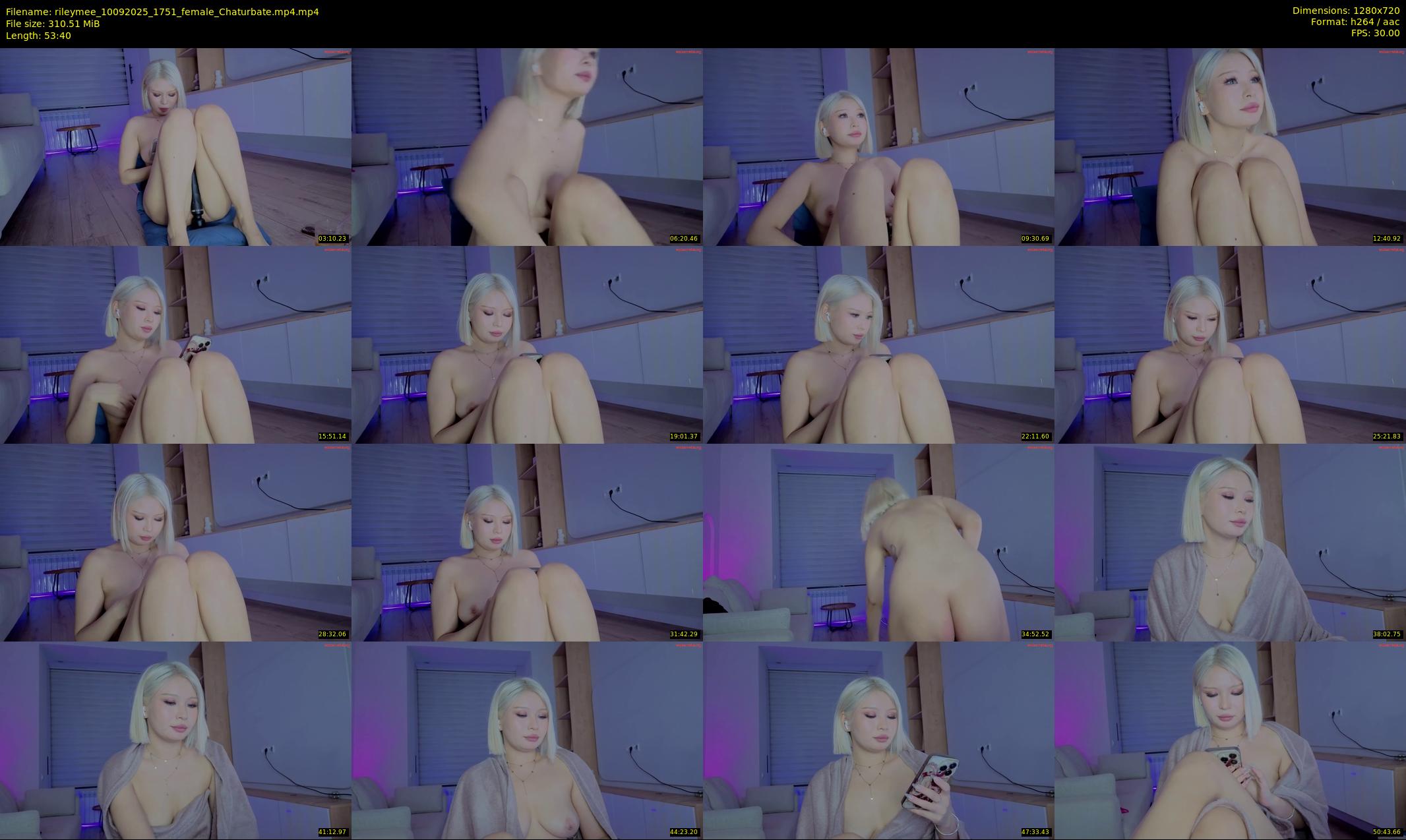rileymee — 54 minute Chaturbate female cam show recording, 720p, Sep 10, 2025