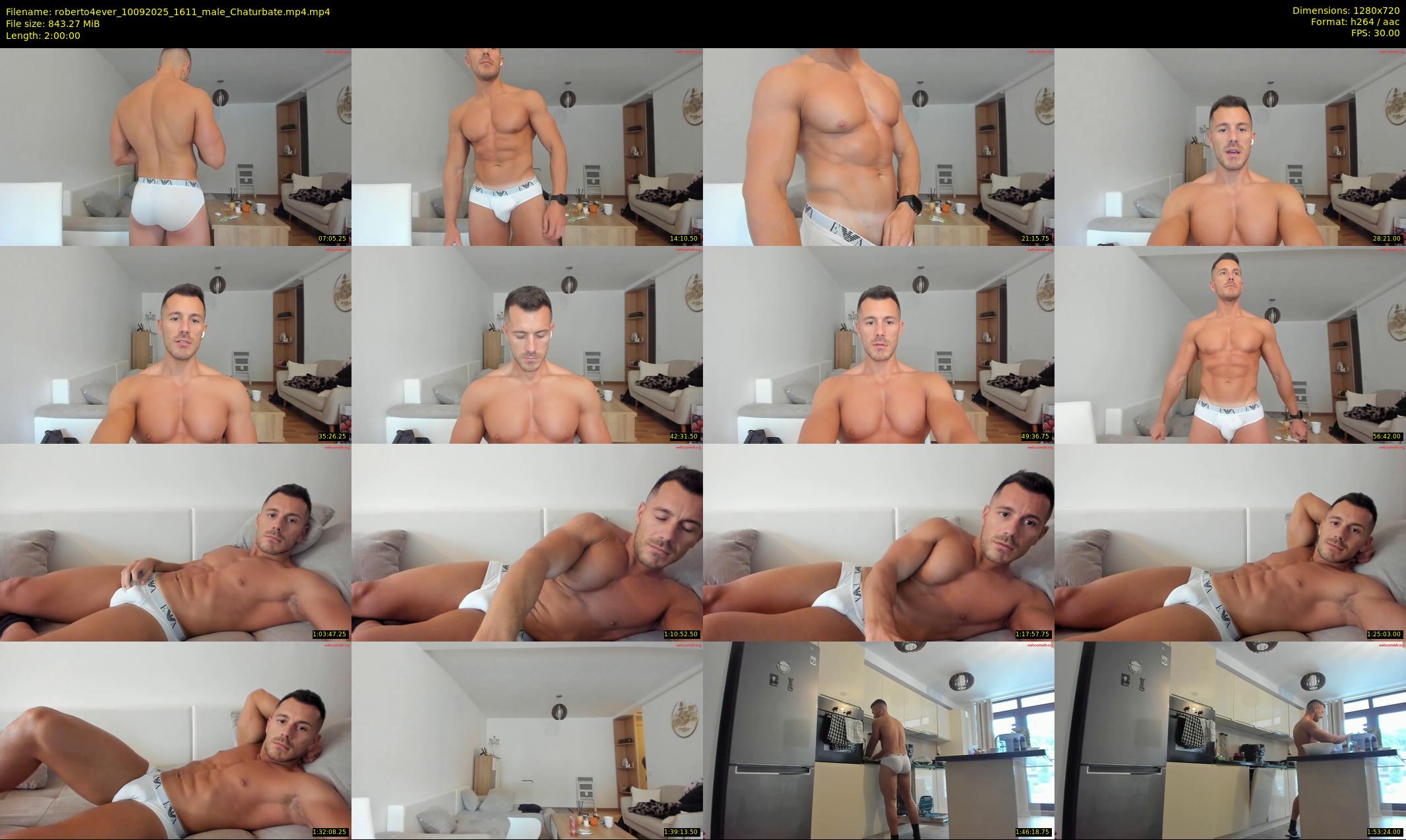 roberto4ever — 120 minute Chaturbate male cam show recording, 720p, Sep 10, 2025