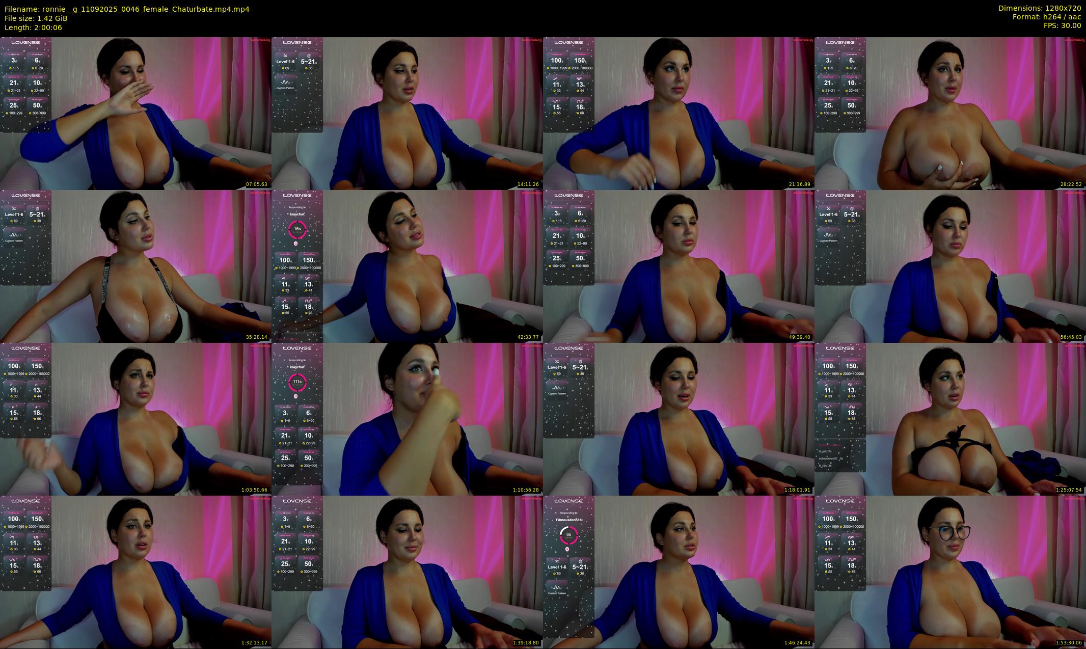 ronnie__g — 121 minute Chaturbate female cam show recording, 720p, Sep 11, 2025