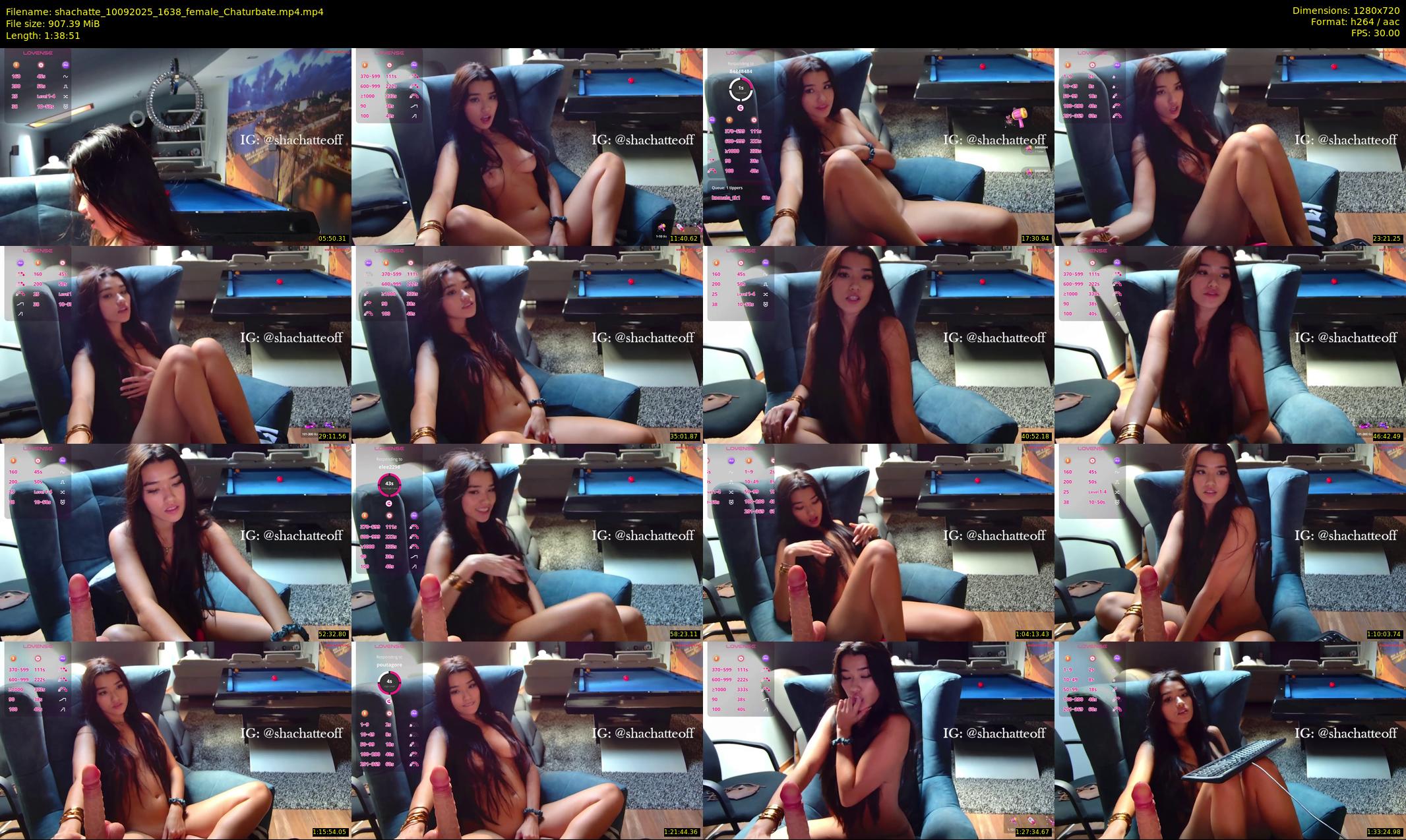 shachatte — 99 minute Chaturbate couple cam show recording, 720p, Sep 10, 2025