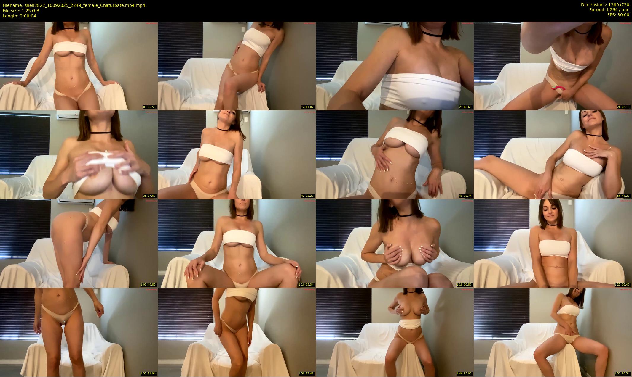 shell2822 — 121 minute Chaturbate female cam show recording, 720p, Sep 10, 2025