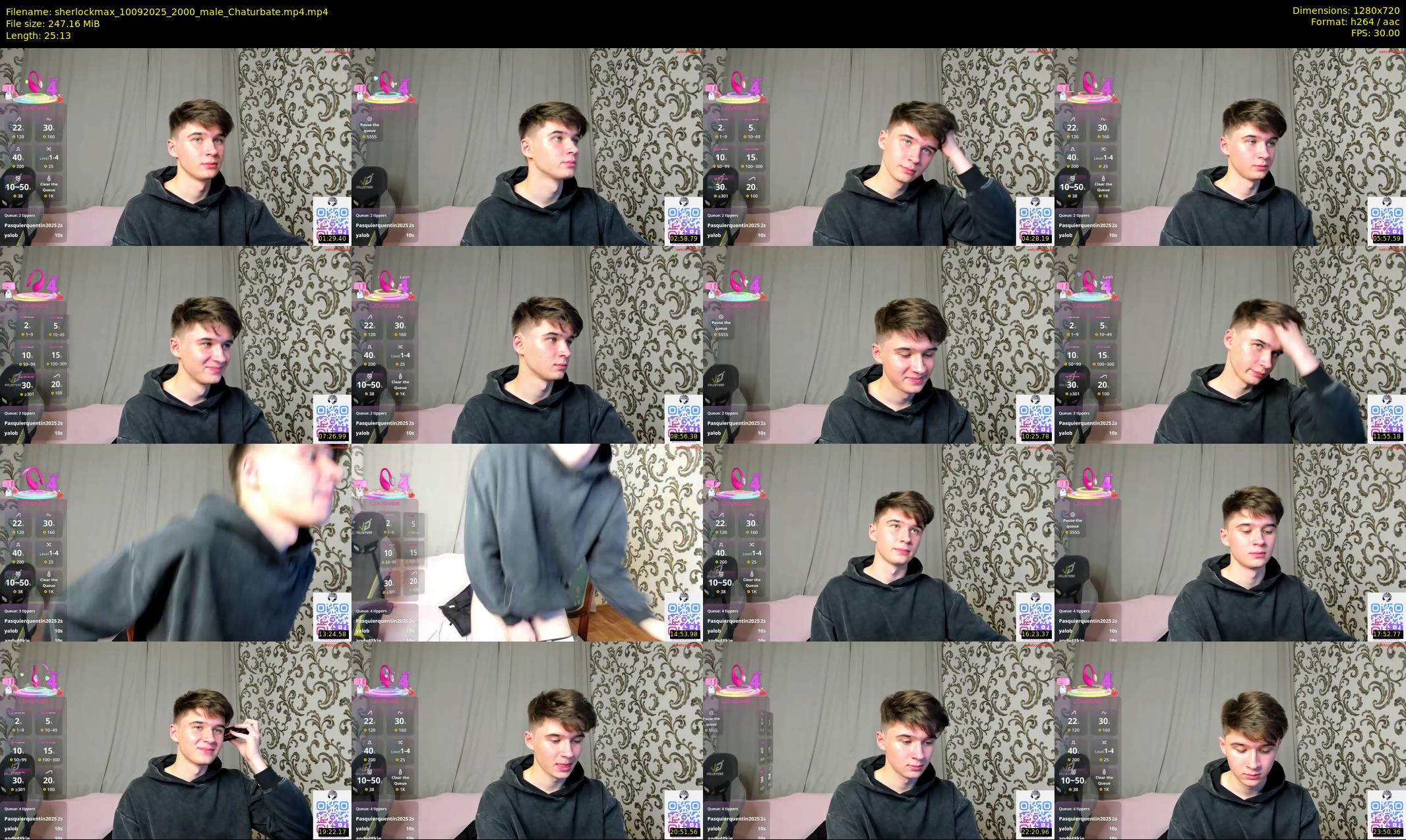 sherlockmax — 26 minute Chaturbate male cam show recording, 720p, Sep 10, 2025
