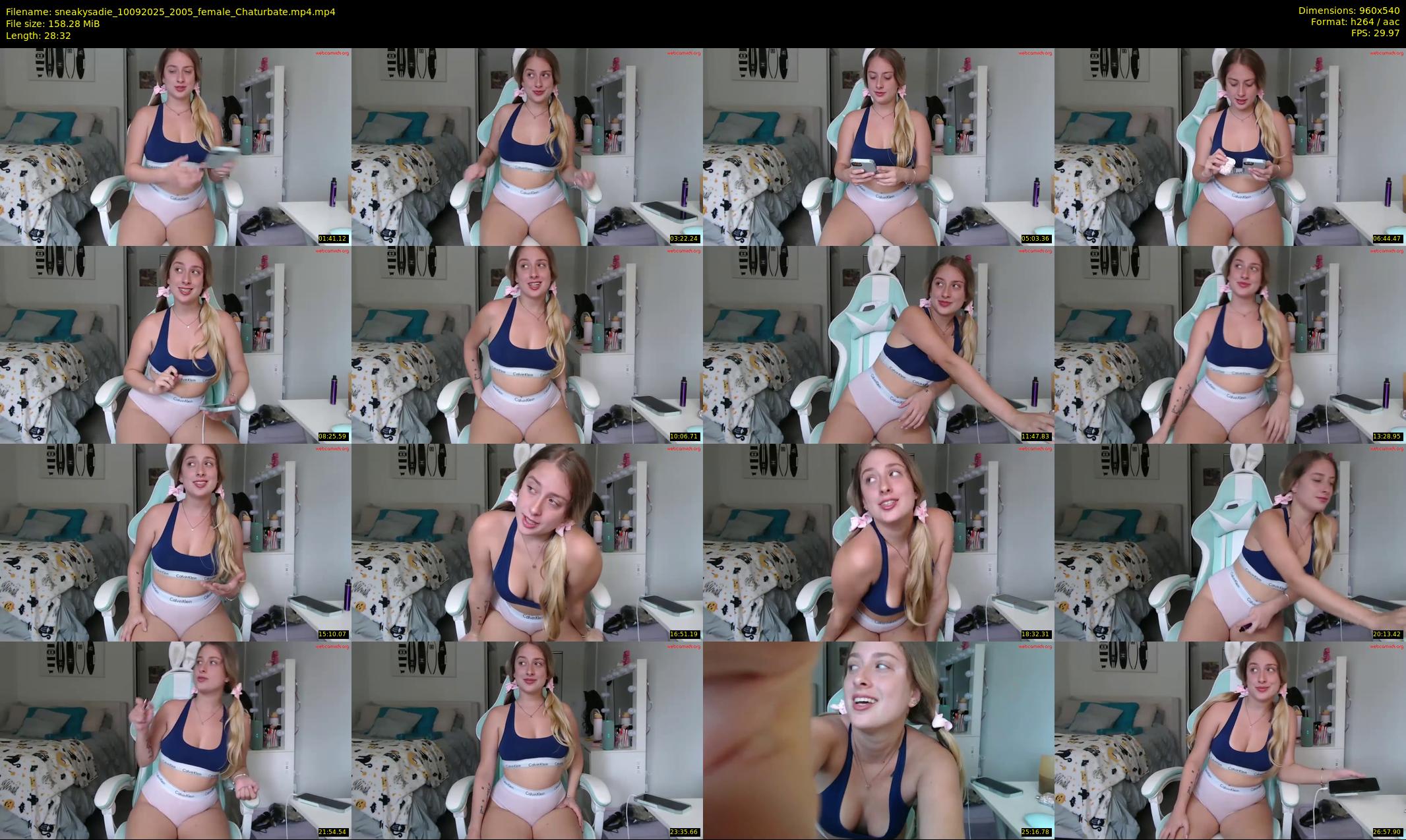 sneakysadie — 29 minute Chaturbate female cam show recording, 480p, Sep 10, 2025