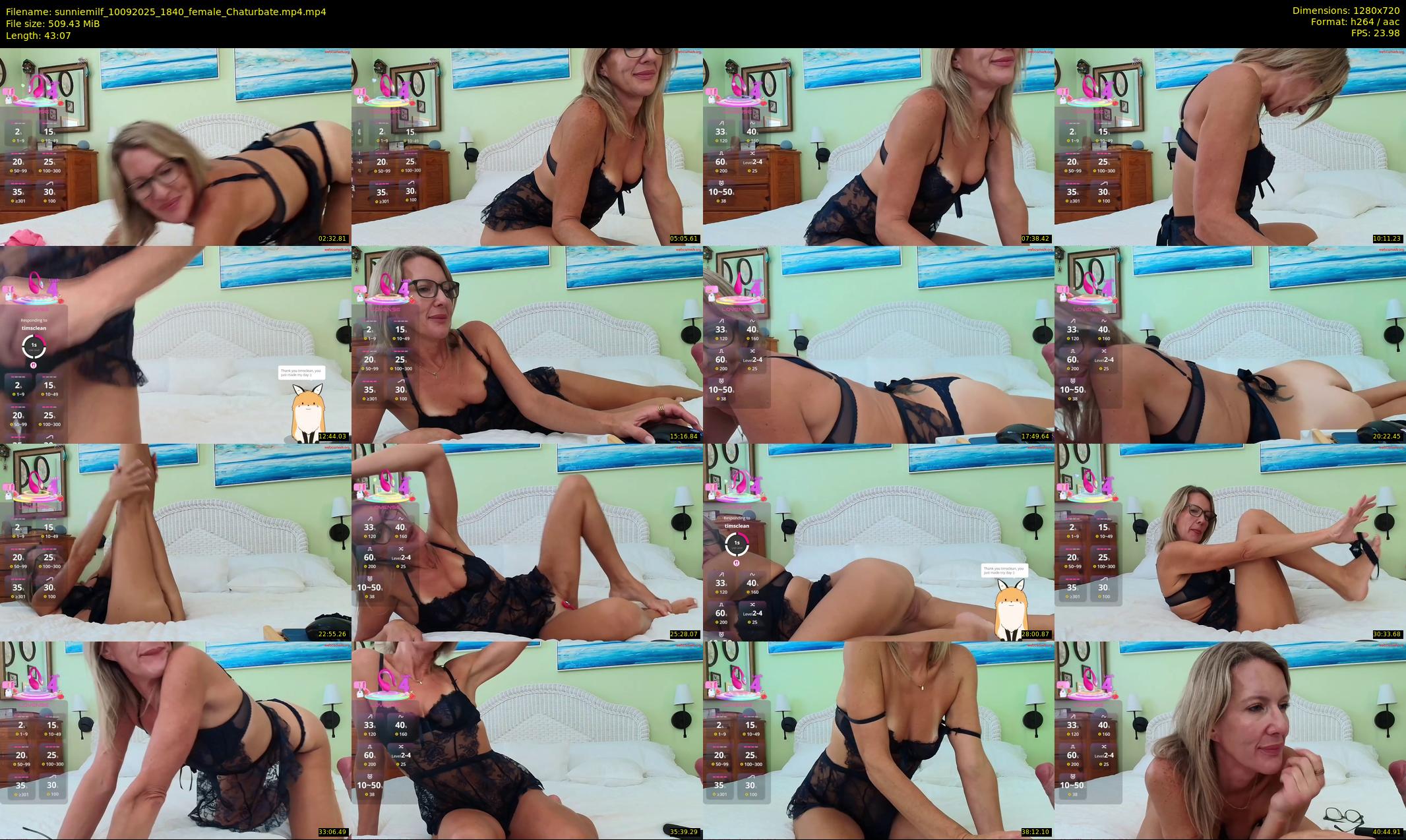 sunniemilf — 44 minute Chaturbate female cam show recording, 720p, Sep 10, 2025