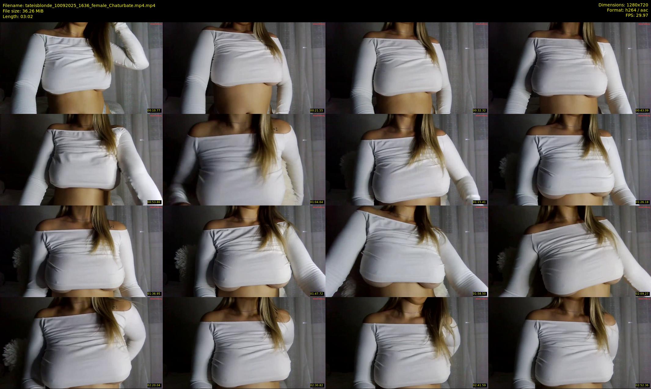 tateisblonde — 4 minute Chaturbate female cam show recording, 720p, Sep 10, 2025