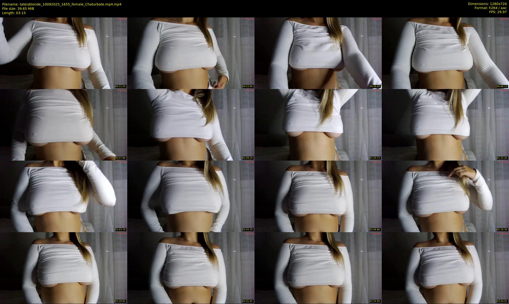 tateisblonde — 4 minute Chaturbate female cam show recording, 720p, Sep 10, 2025