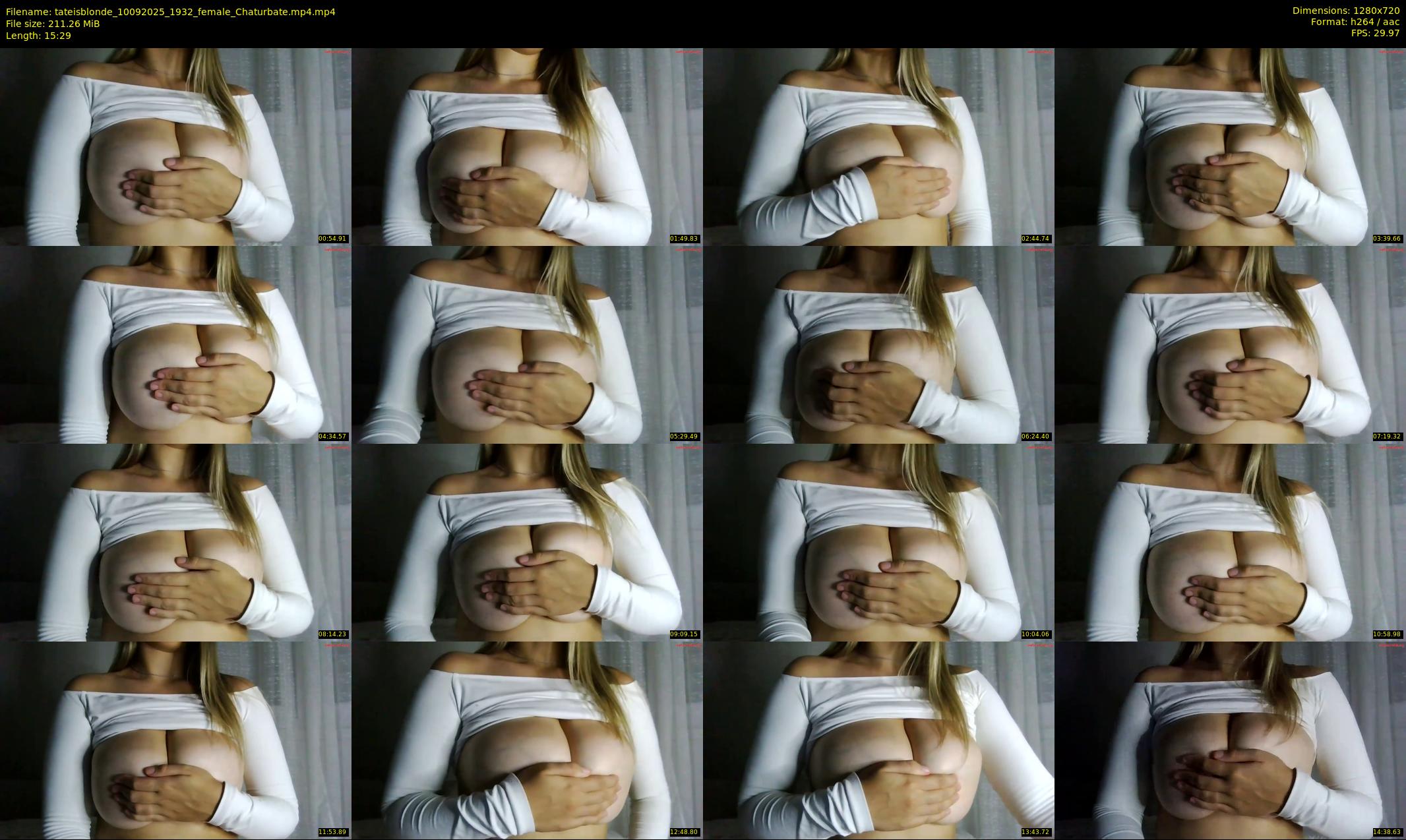 tateisblonde — 16 minute Chaturbate female cam show recording, 720p, Sep 10, 2025