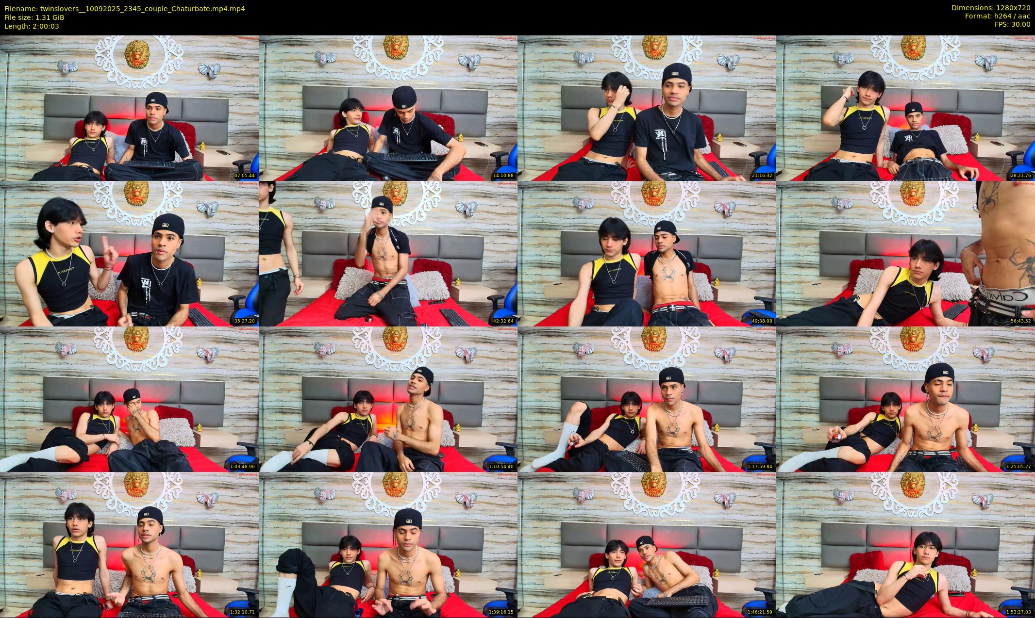 twinslovers_ — 121 minute Chaturbate couple cam show recording, 720p, Sep 10, 2025