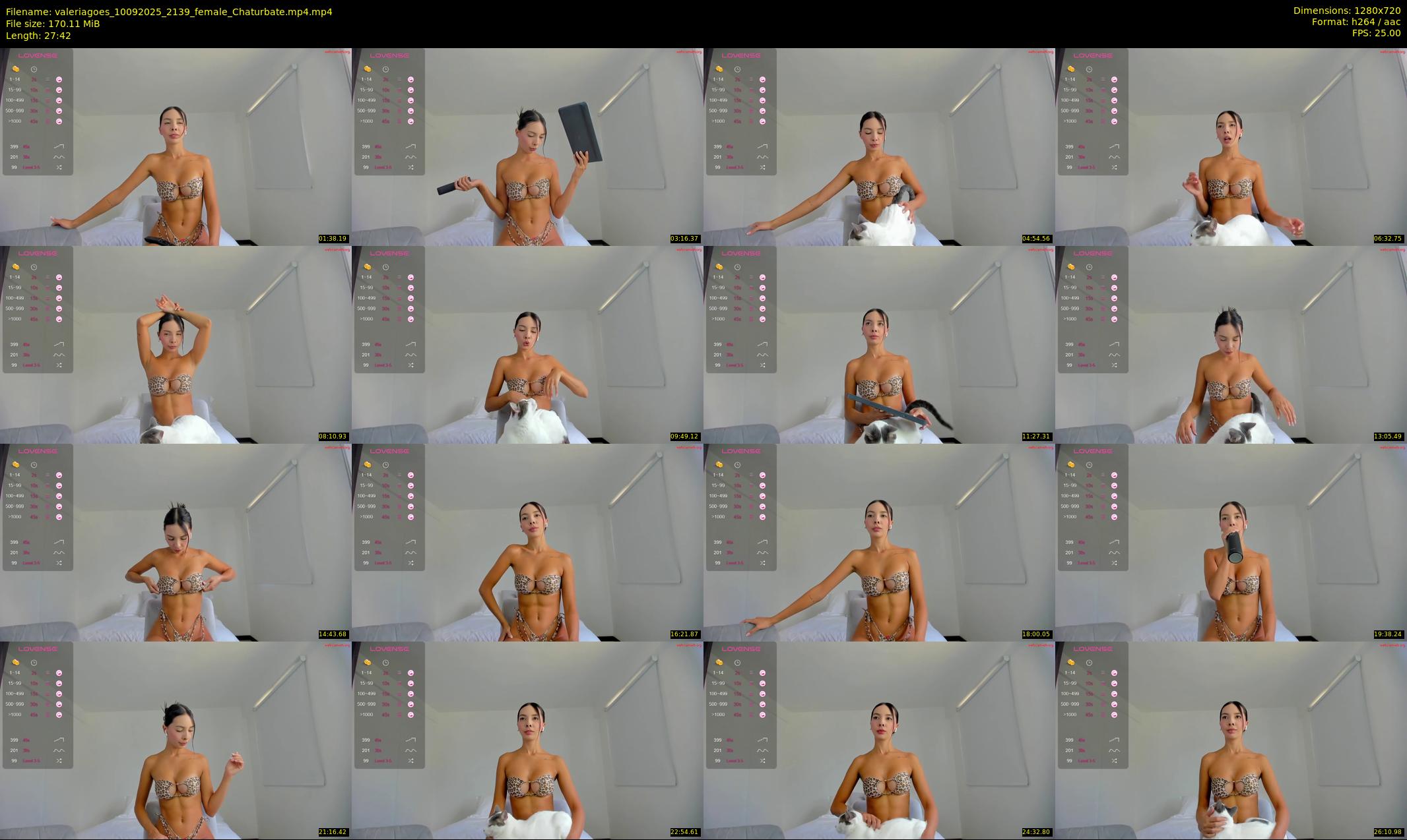 valeriagoes — 28 minute Chaturbate female cam show recording, 720p, Sep 10, 2025