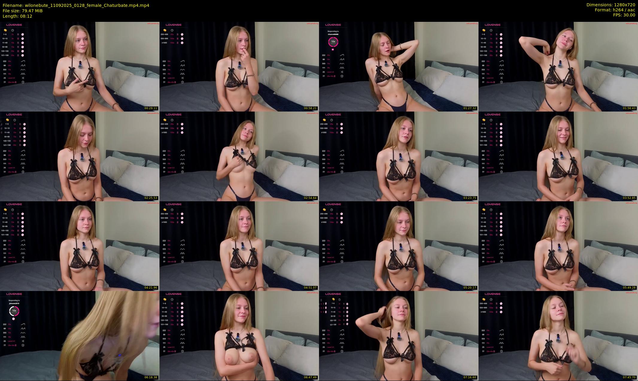 wilonebute — 9 minute Chaturbate female cam show recording, 720p, Sep 11, 2025
