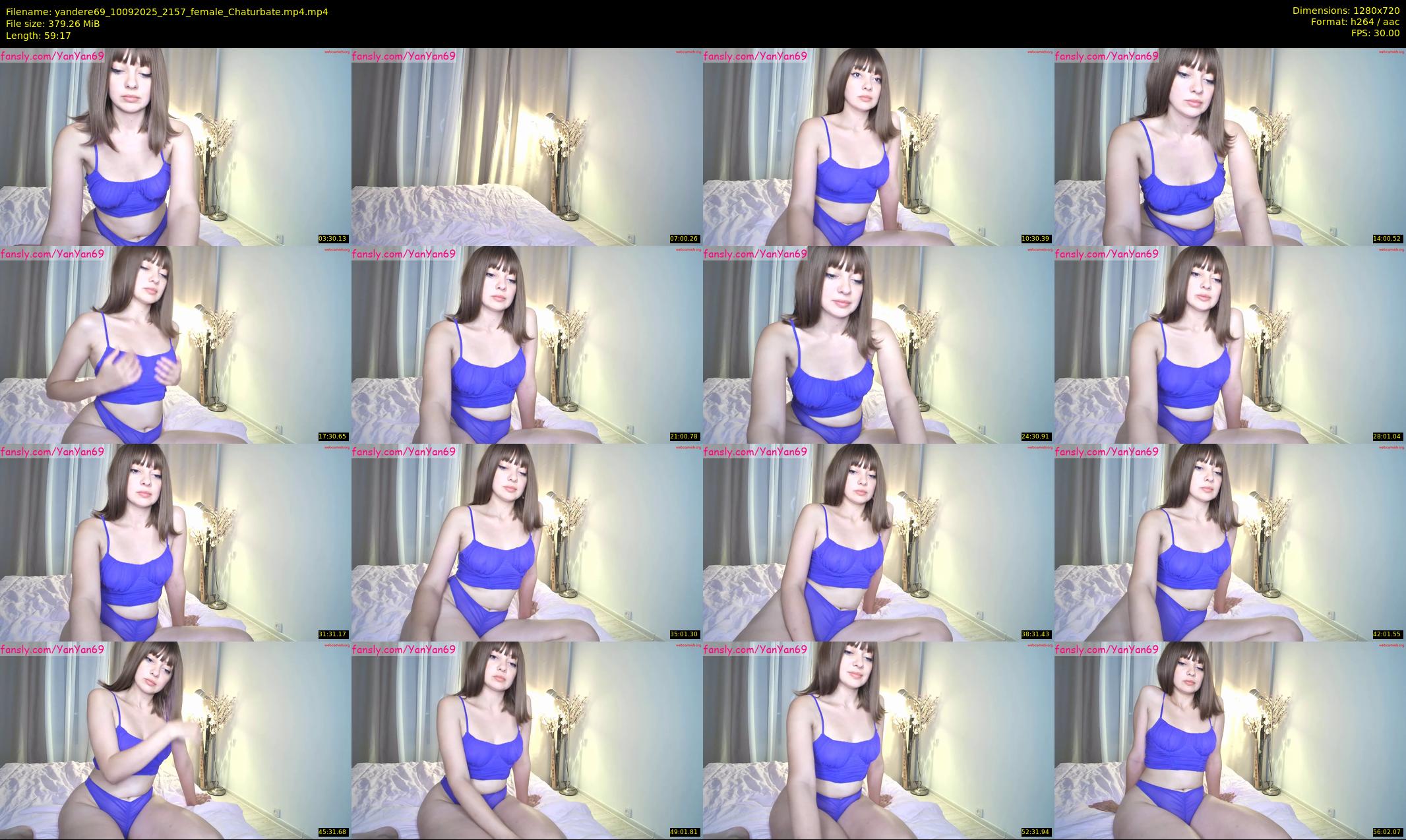 yandere69 — 60 minute Chaturbate female cam show recording, 720p, Sep 10, 2025
