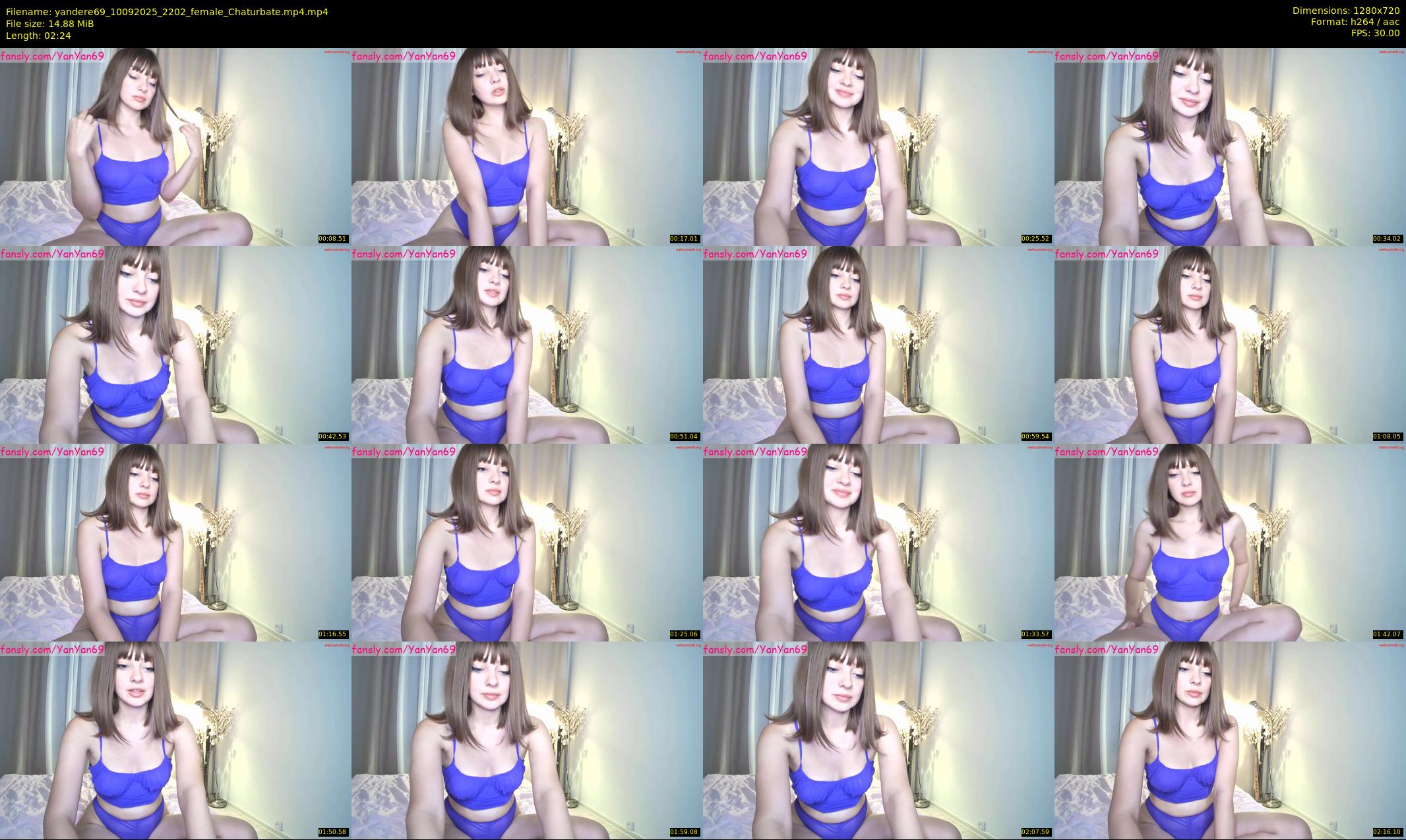 yandere69 — 3 minute Chaturbate female cam show recording, 720p, Sep 10, 2025