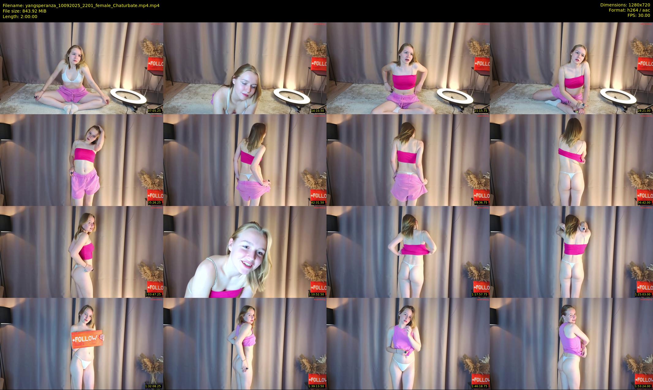 yangsperanza — 120 minute Chaturbate female cam show recording, 720p, Sep 10, 2025