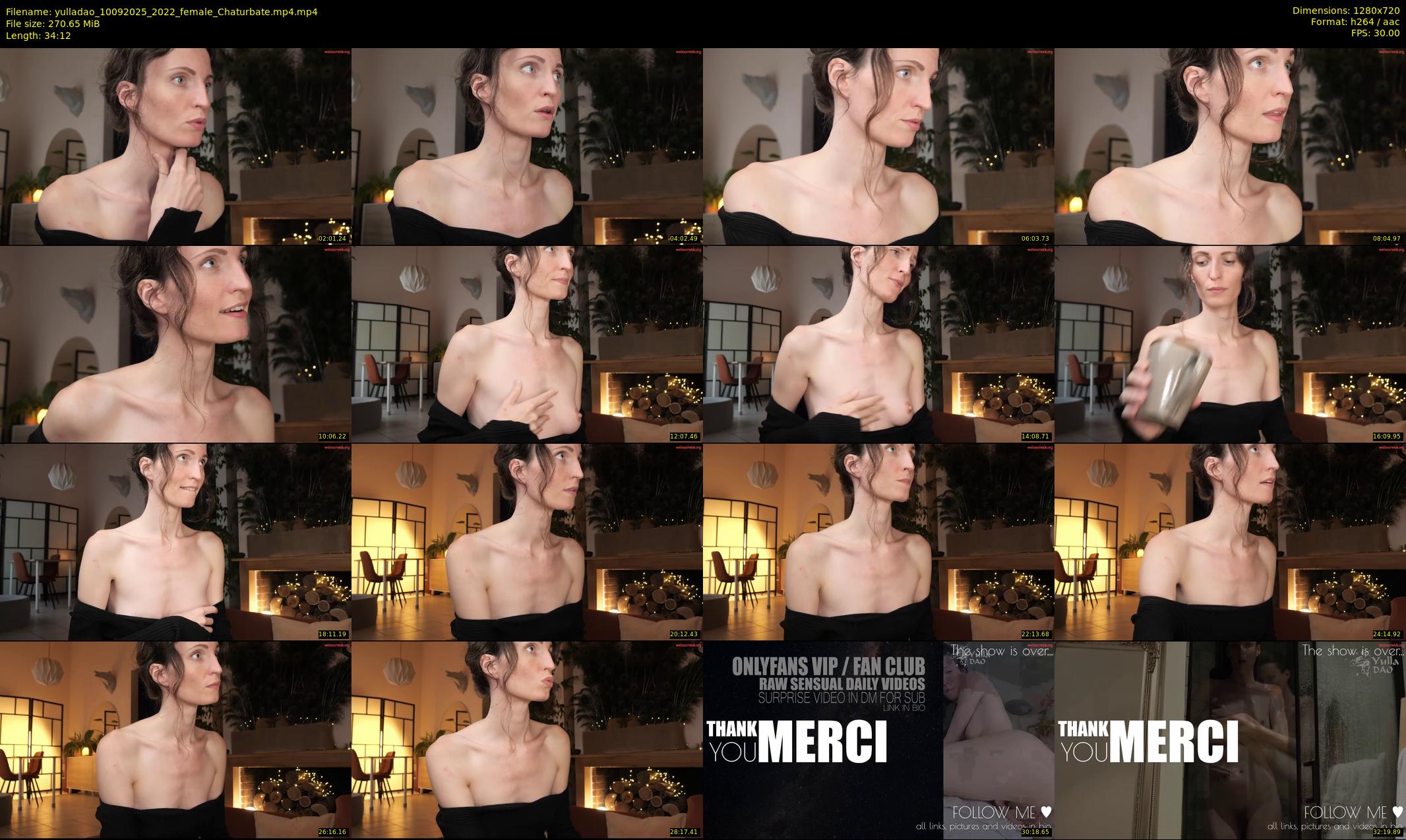 yulladao — 35 minute Chaturbate female cam show recording, 720p, Sep 10, 2025