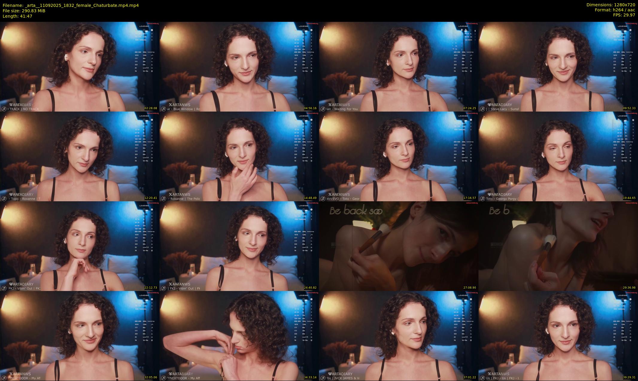 _arta_ — 42 minute Chaturbate female cam show recording, 720p, Sep 11, 2025