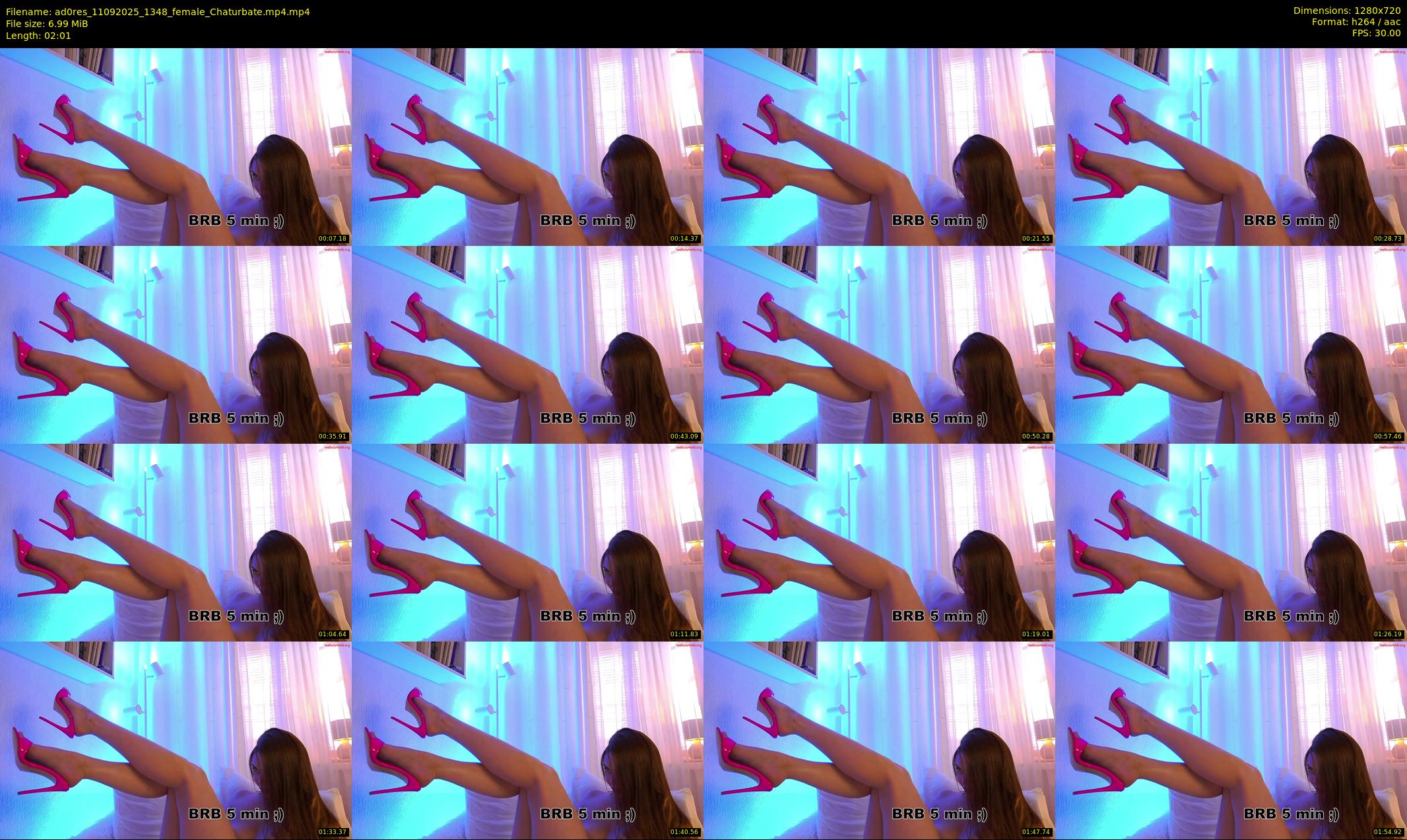 ad0res — 3 minute Chaturbate female cam show recording, 720p, Sep 11, 2025