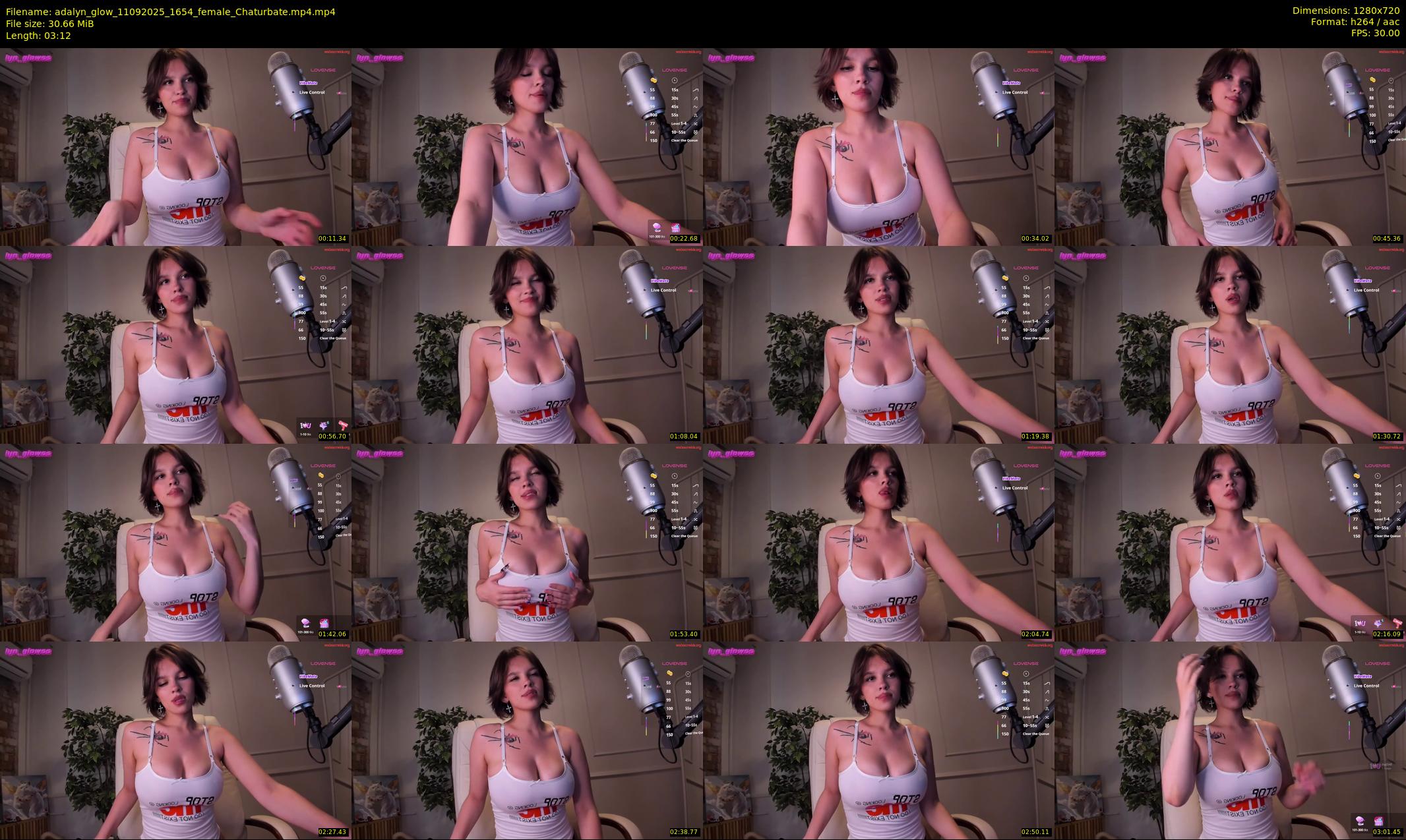 adalyn_glow — 4 minute Chaturbate female cam show recording, 720p, Sep 11, 2025