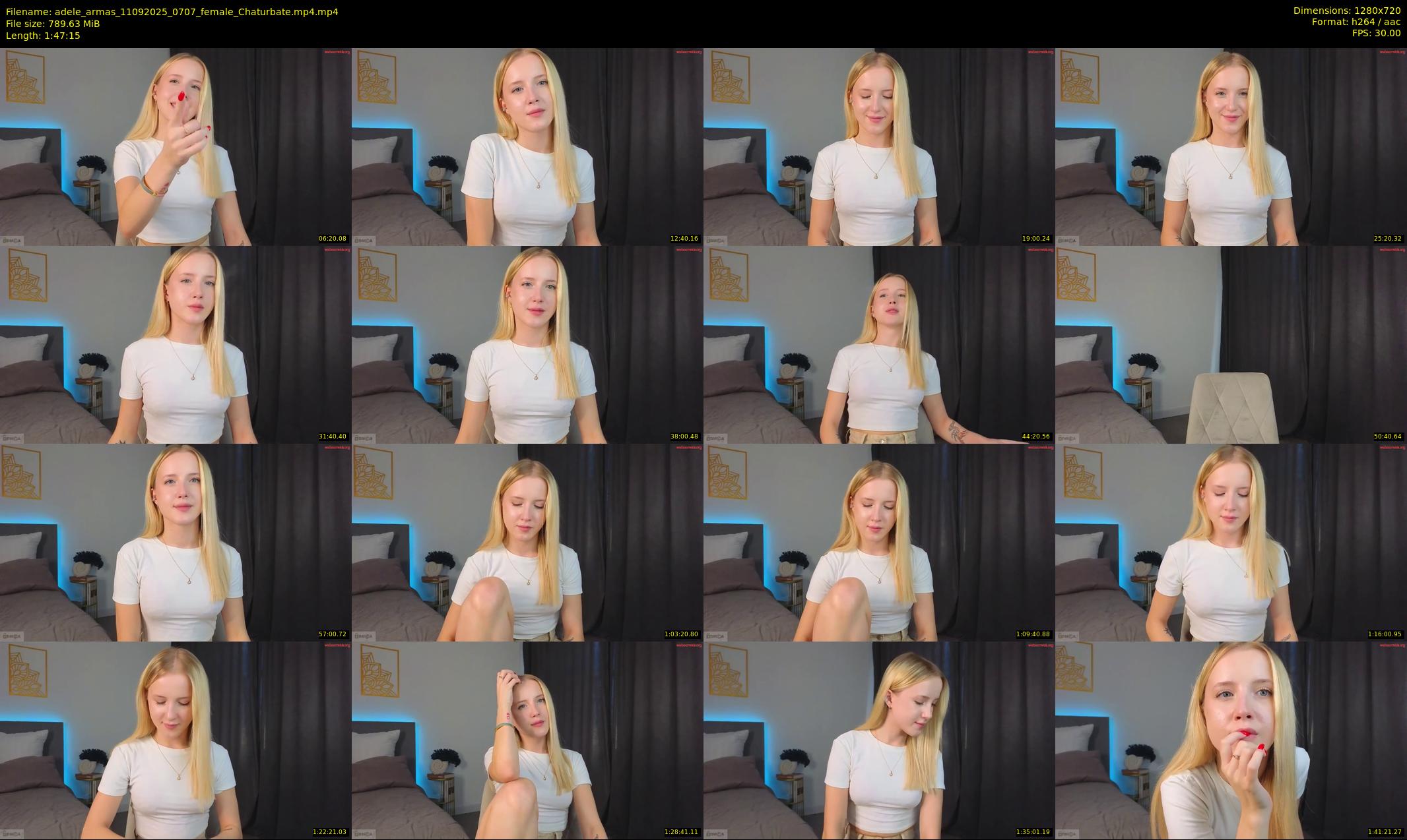 adele_armas — 108 minute Chaturbate female cam show recording, 720p, Sep 11, 2025