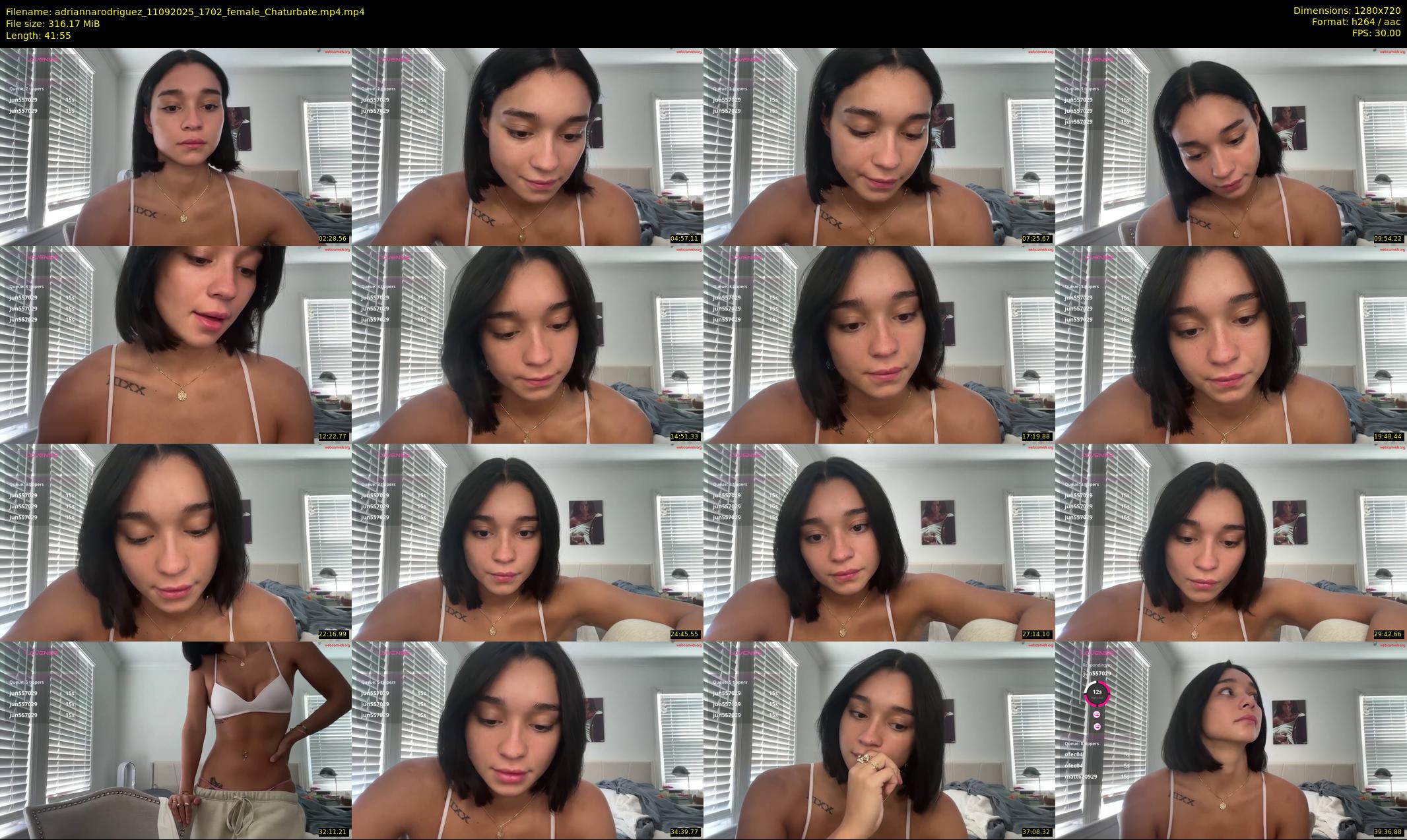 adriannarodriguez — 42 minute Chaturbate female cam show recording, 720p, Sep 11, 2025