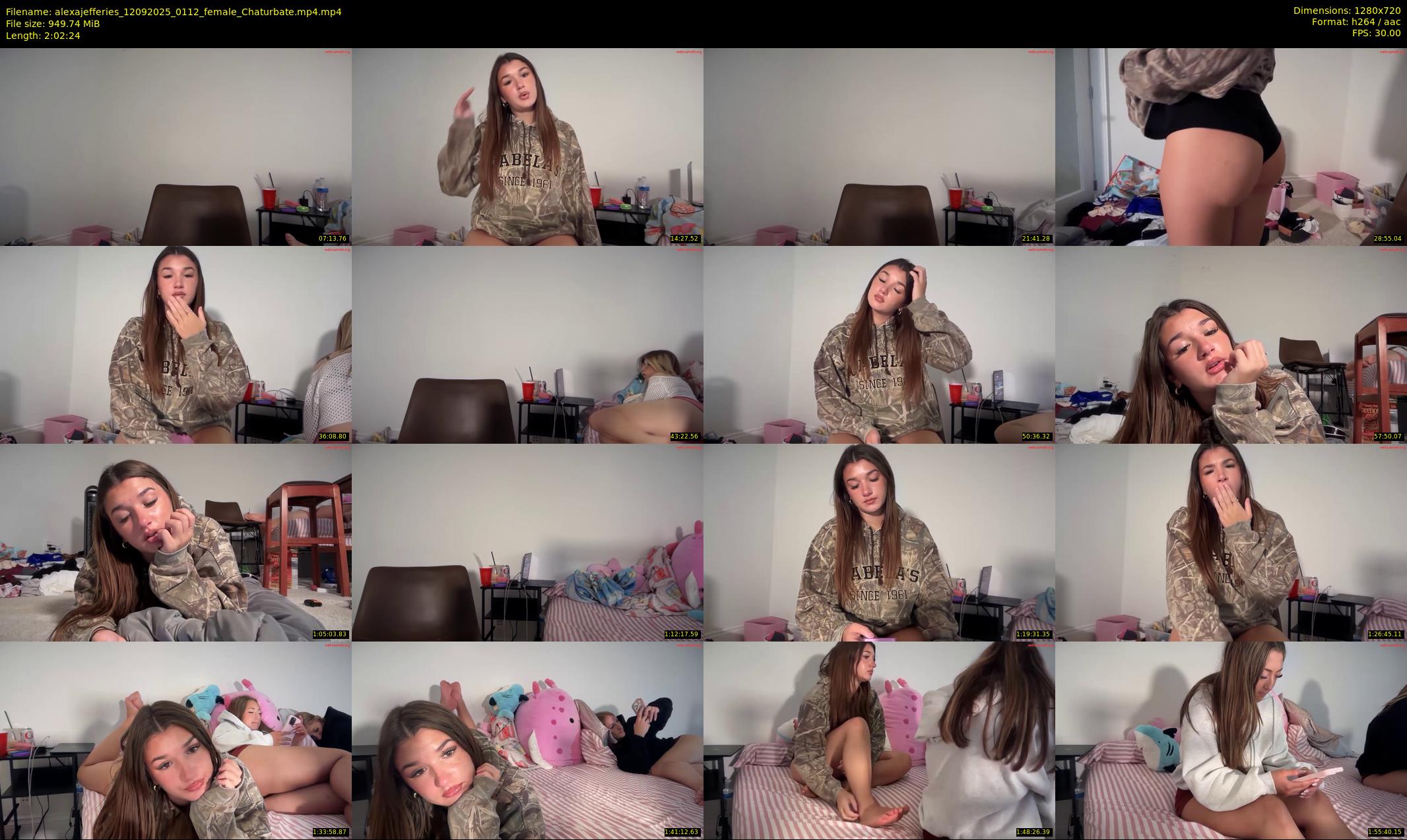 alexajefferies — 123 minute Chaturbate female cam show recording, 720p, Sep 12, 2025