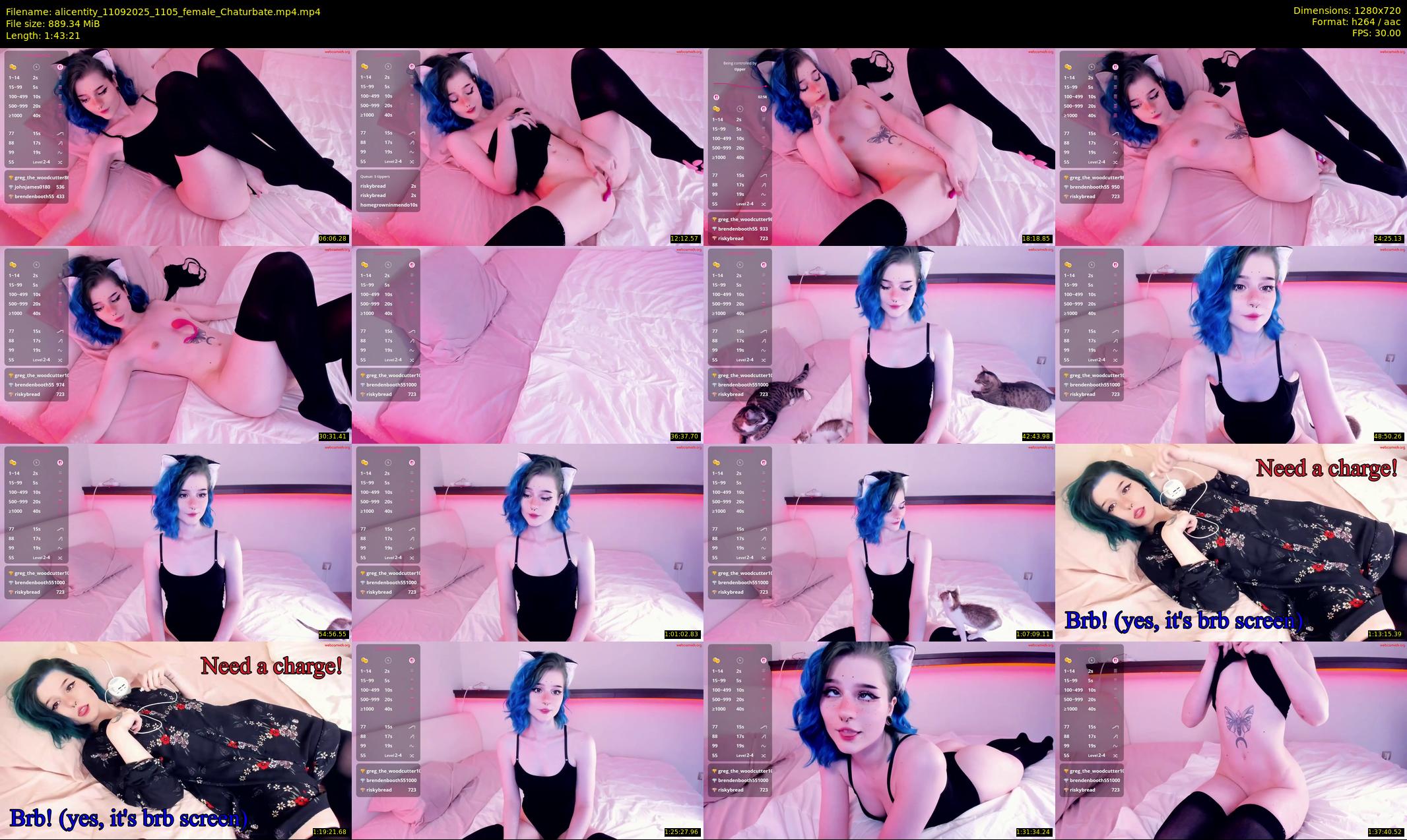 alicentity — 104 minute Chaturbate female cam show recording, 720p, Sep 11, 2025