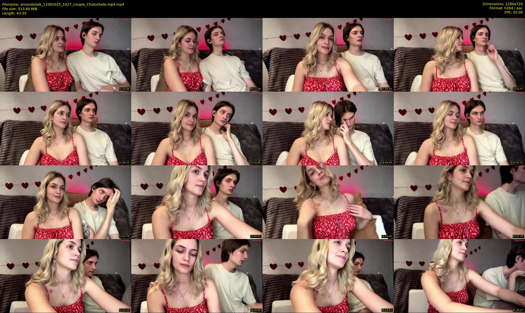 amandatalk — 44 minute Chaturbate couple cam show recording, 720p, Sep 11, 2025