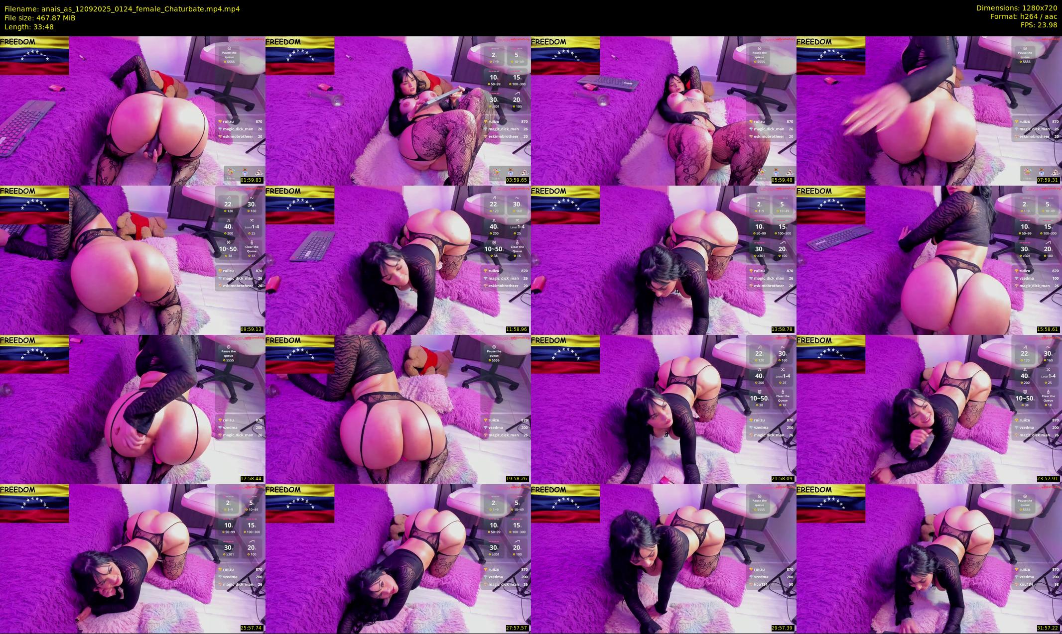 anais_as — 34 minute Chaturbate female cam show recording, 720p, Sep 12, 2025