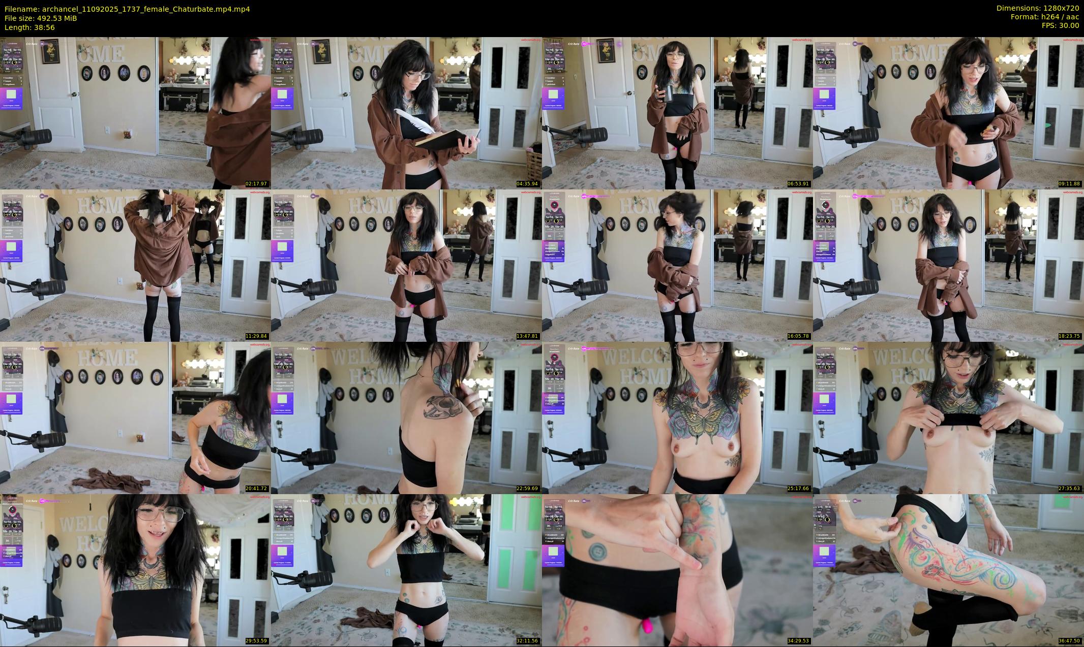 archancel — 39 minute Chaturbate female cam show recording, 720p, Sep 11, 2025