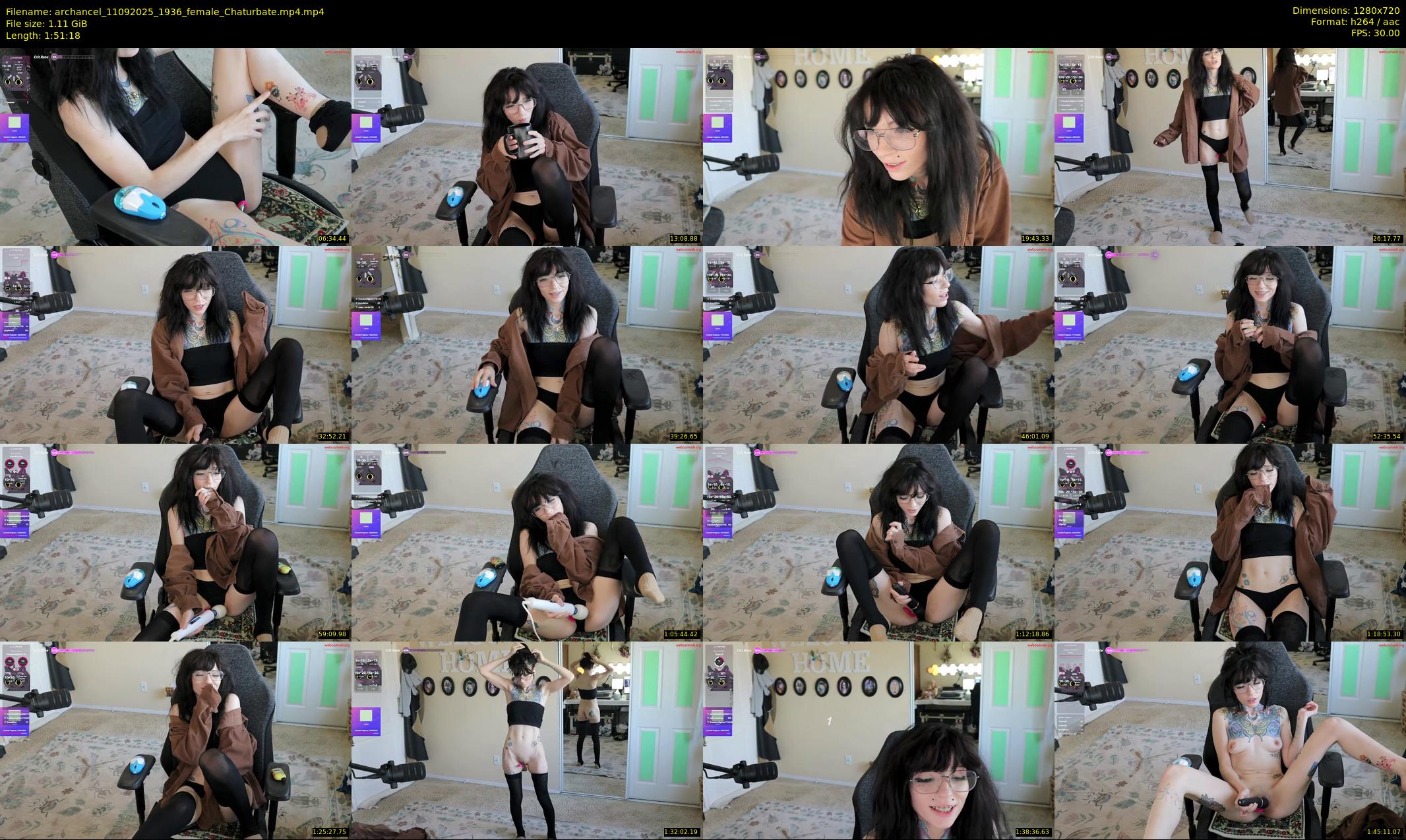 archancel — 112 minute Chaturbate female cam show recording, 720p, Sep 11, 2025