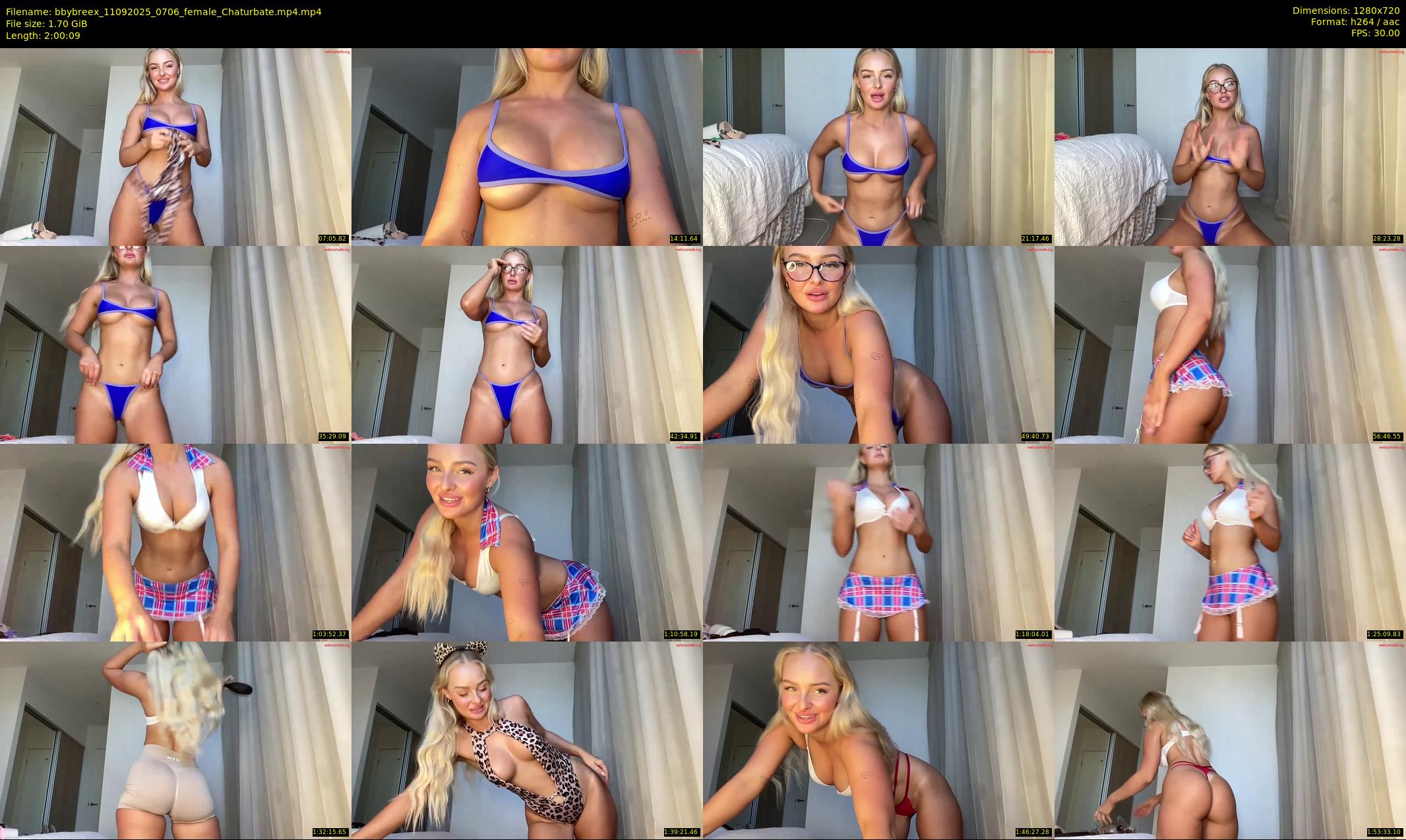 bbybreex — 121 minute Chaturbate female cam show recording, 720p, Sep 11, 2025