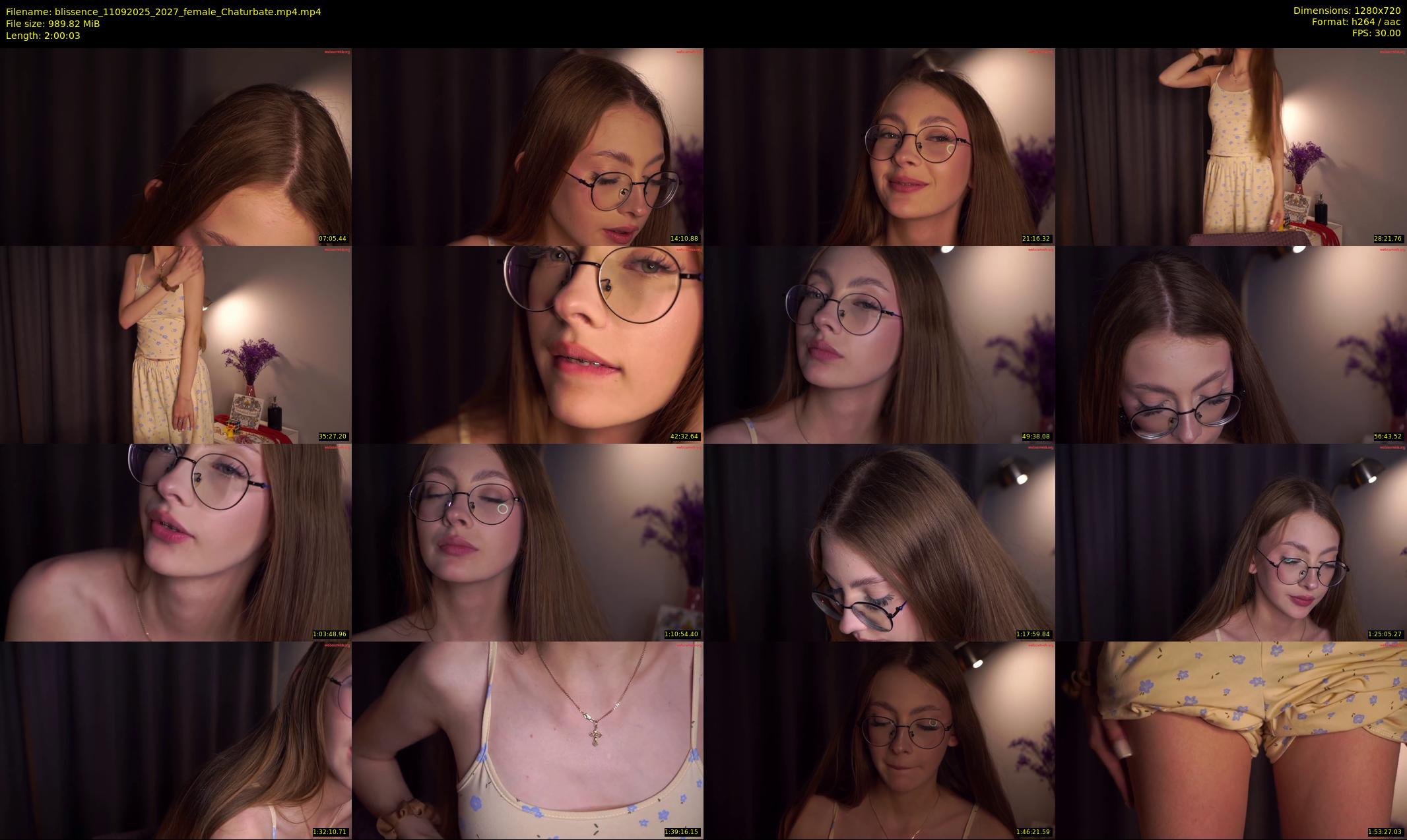 blissence — 121 minute Chaturbate female cam show recording, 720p, Sep 11, 2025