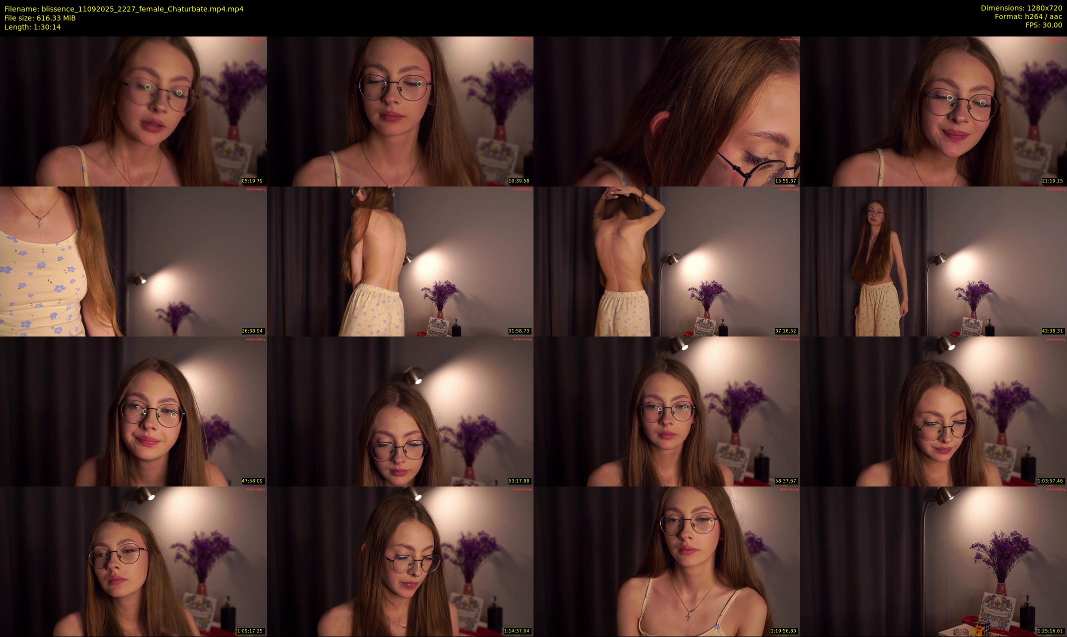 blissence — 91 minute Chaturbate female cam show recording, 720p, Sep 11, 2025