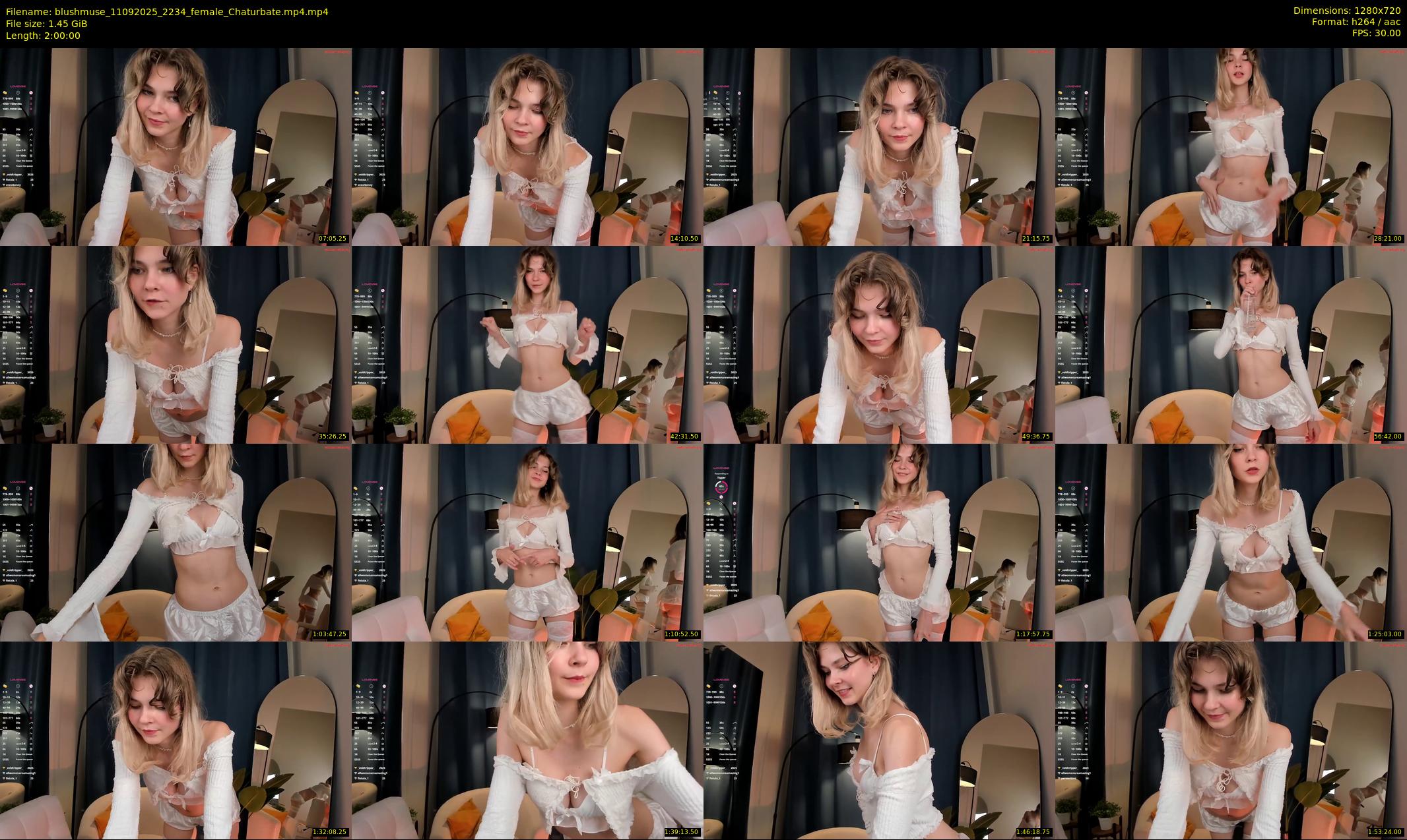 blushmuse — 120 minute Chaturbate female cam show recording, 720p, Sep 11, 2025