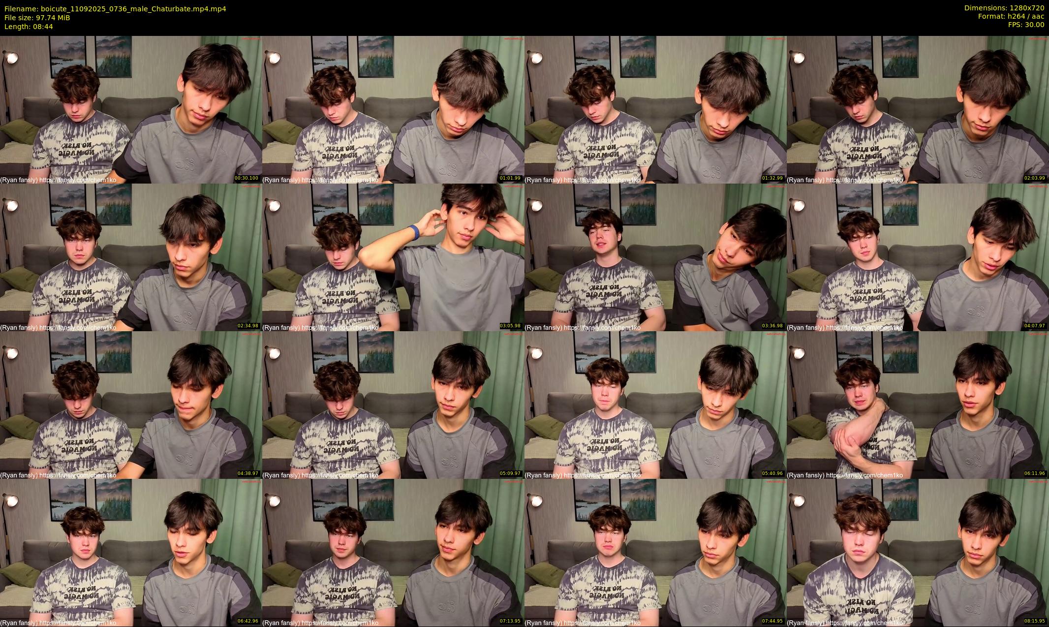 boicute — 9 minute Chaturbate male cam show recording, 720p, Sep 11, 2025