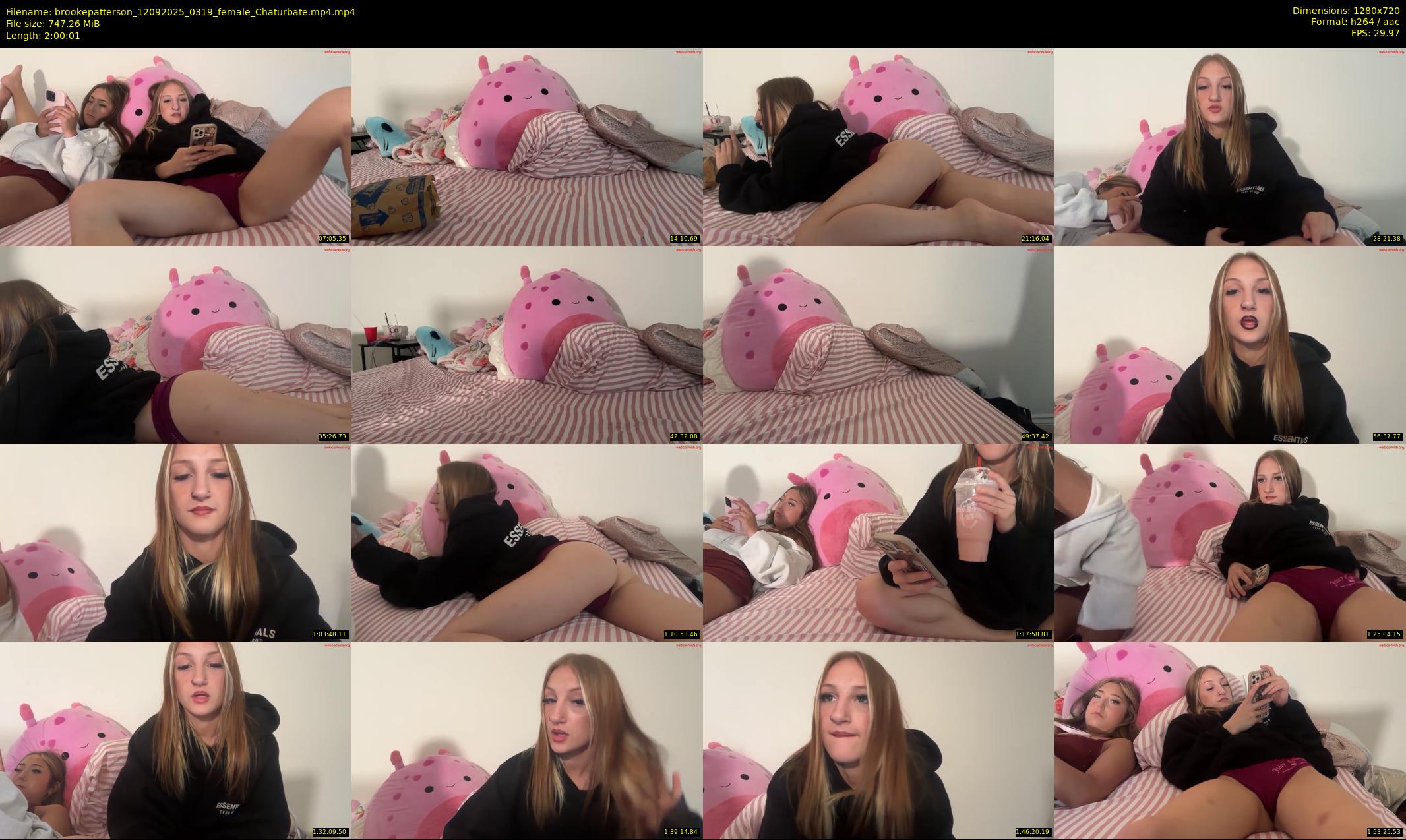 brookepatterson — 121 minute Chaturbate female cam show recording, 720p, Sep 12, 2025