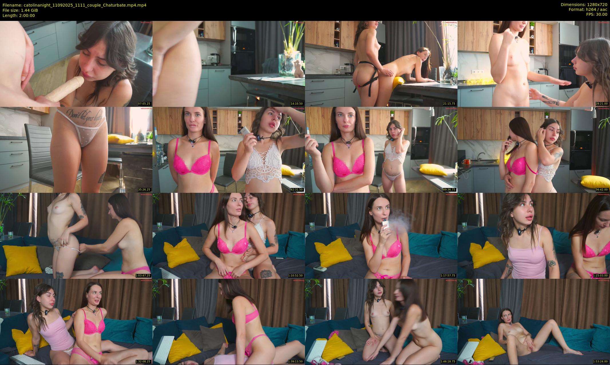 catolinanight — 120 minute Chaturbate couple cam show recording, 720p, Sep 11, 2025