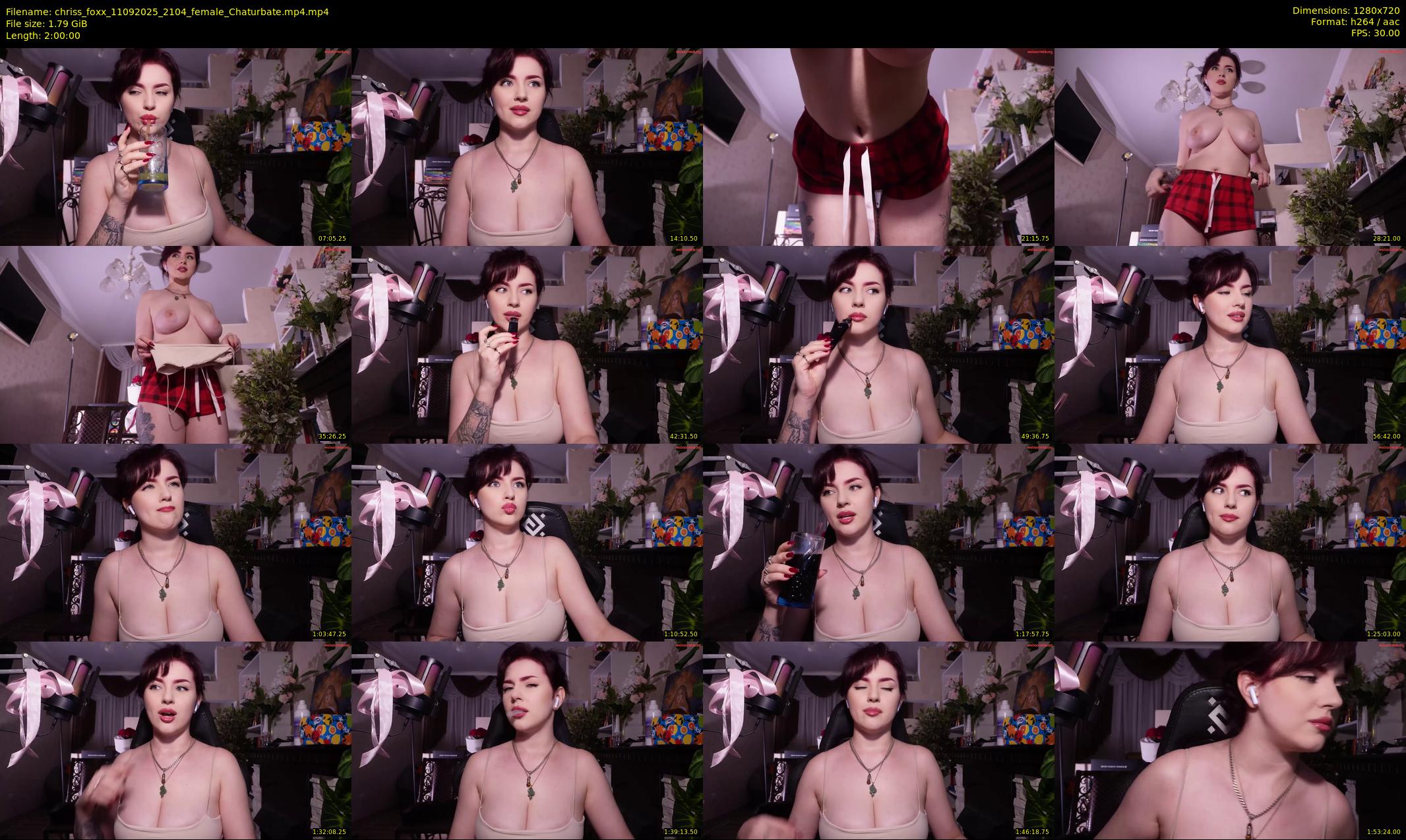 chriss_foxx — 120 minute Chaturbate female cam show recording, 720p, Sep 11, 2025