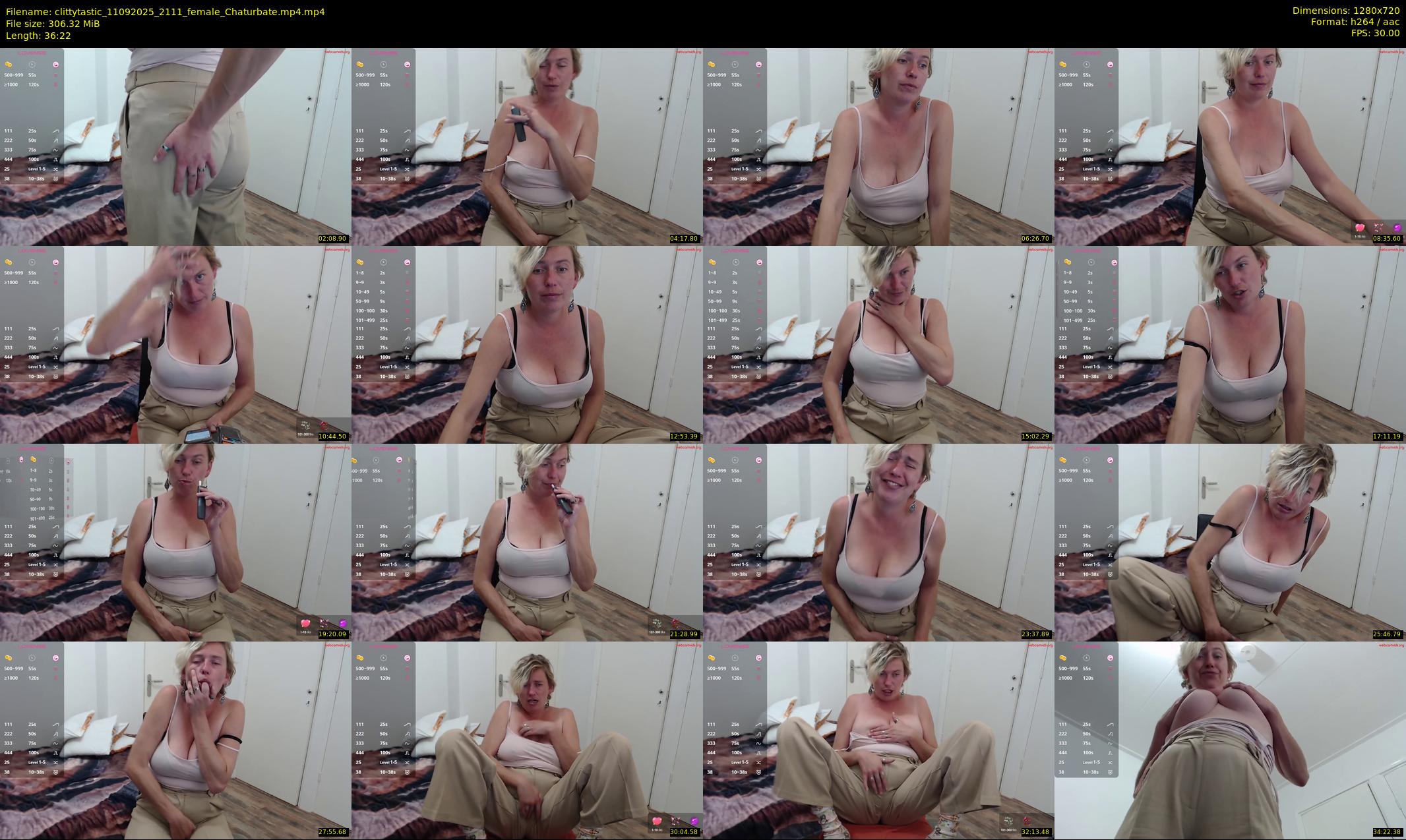 clittytastic — 37 minute Chaturbate female cam show recording, 720p, Sep 11, 2025