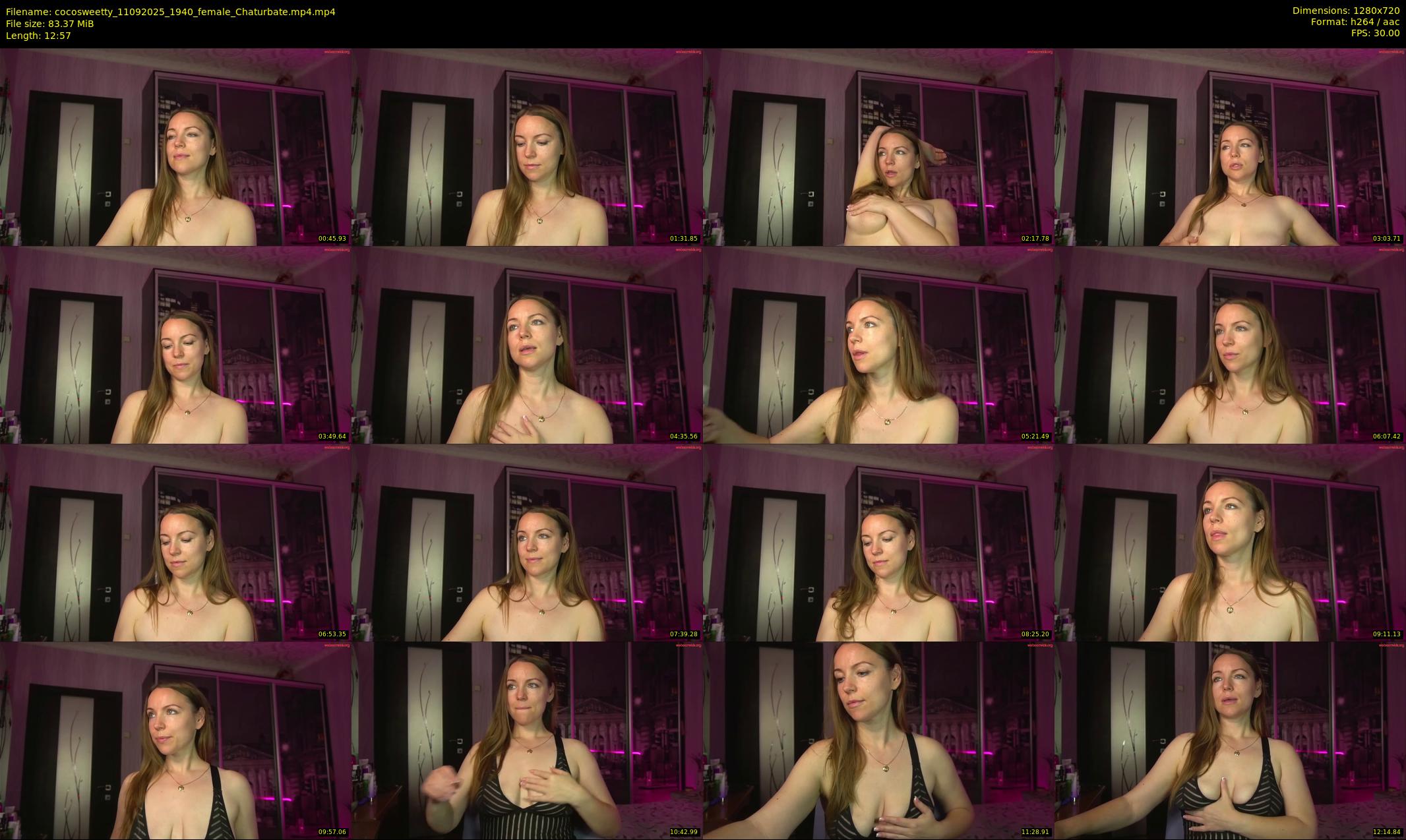 cocosweetty — 13 minute Chaturbate female cam show recording, 720p, Sep 11, 2025