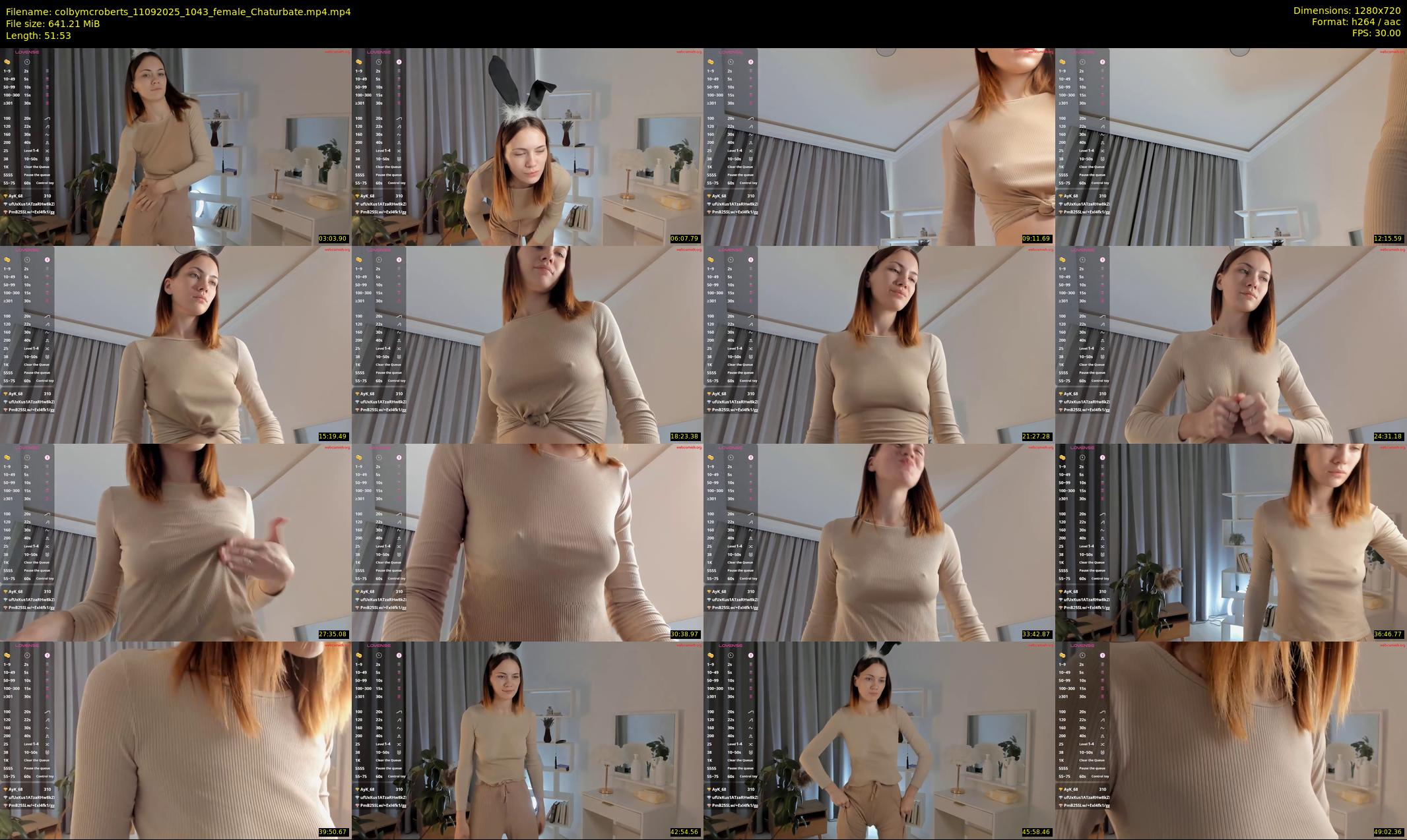 colbymcroberts — 52 minute Chaturbate female cam show recording, 720p, Sep 11, 2025