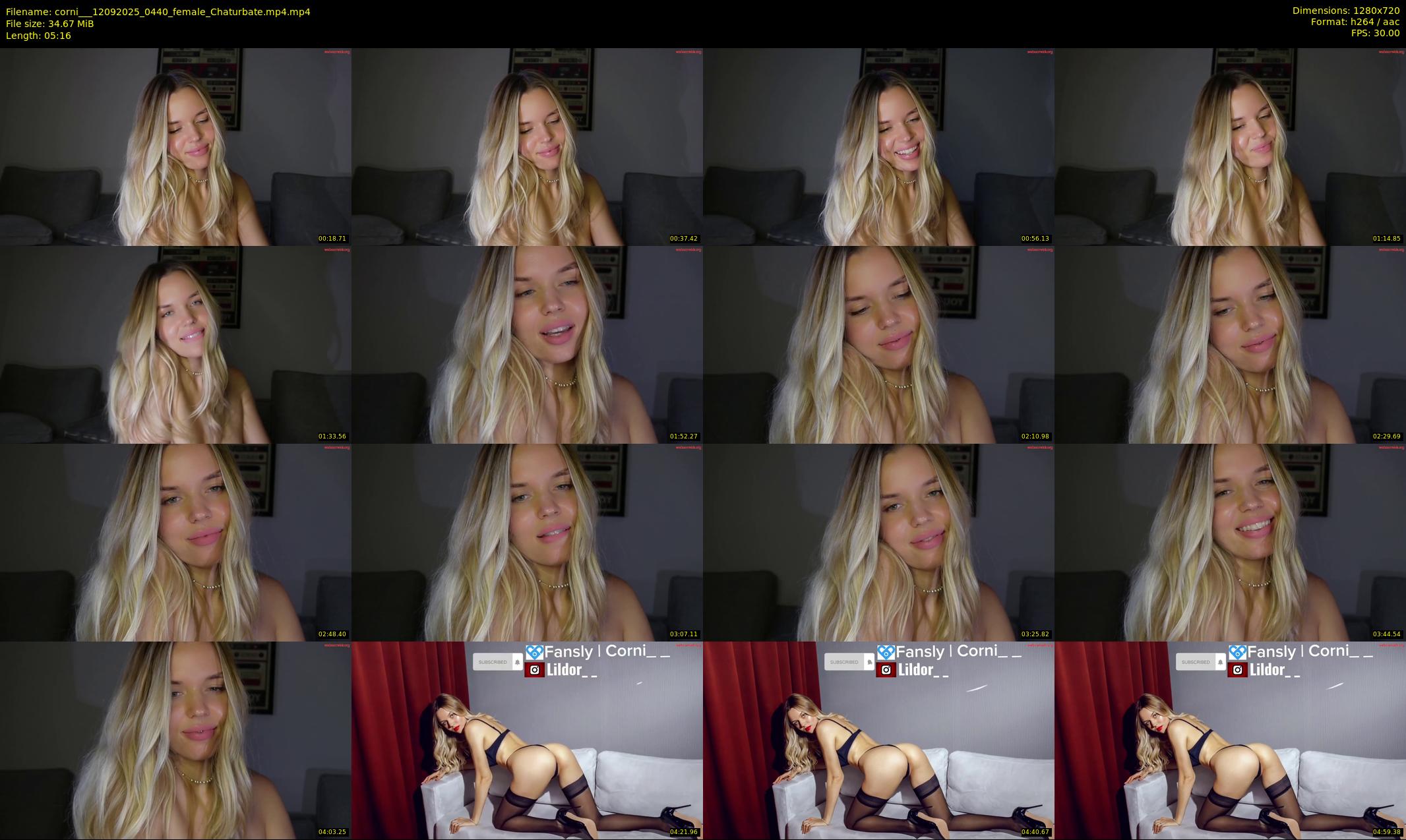 corni__ — 6 minute Chaturbate female cam show recording, 720p, Sep 12, 2025