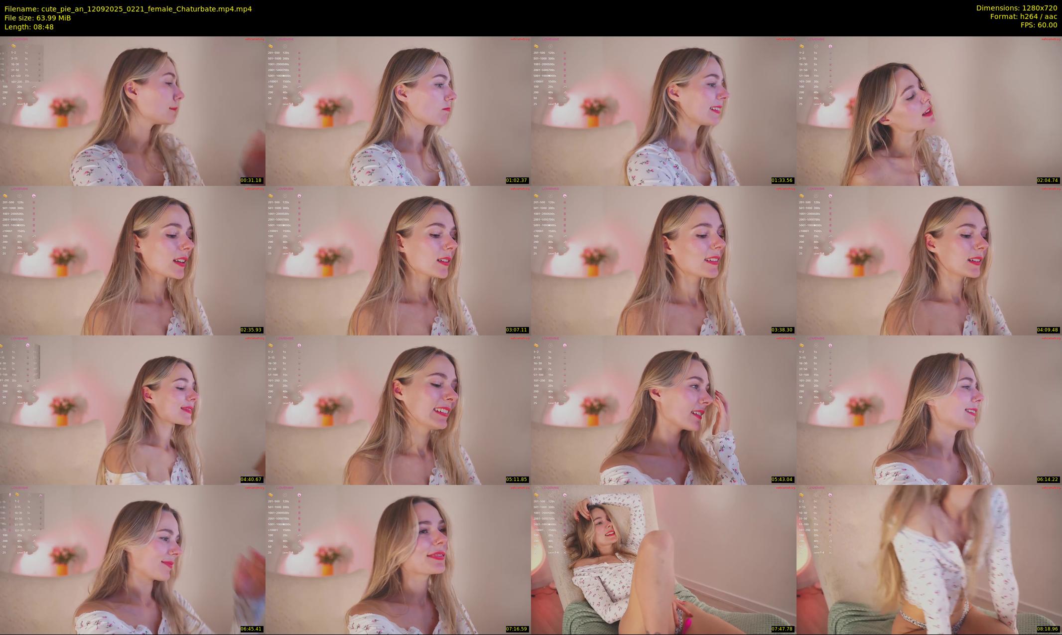 cute_pie_an — 9 minute Chaturbate female cam show recording, 720p, Sep 12, 2025