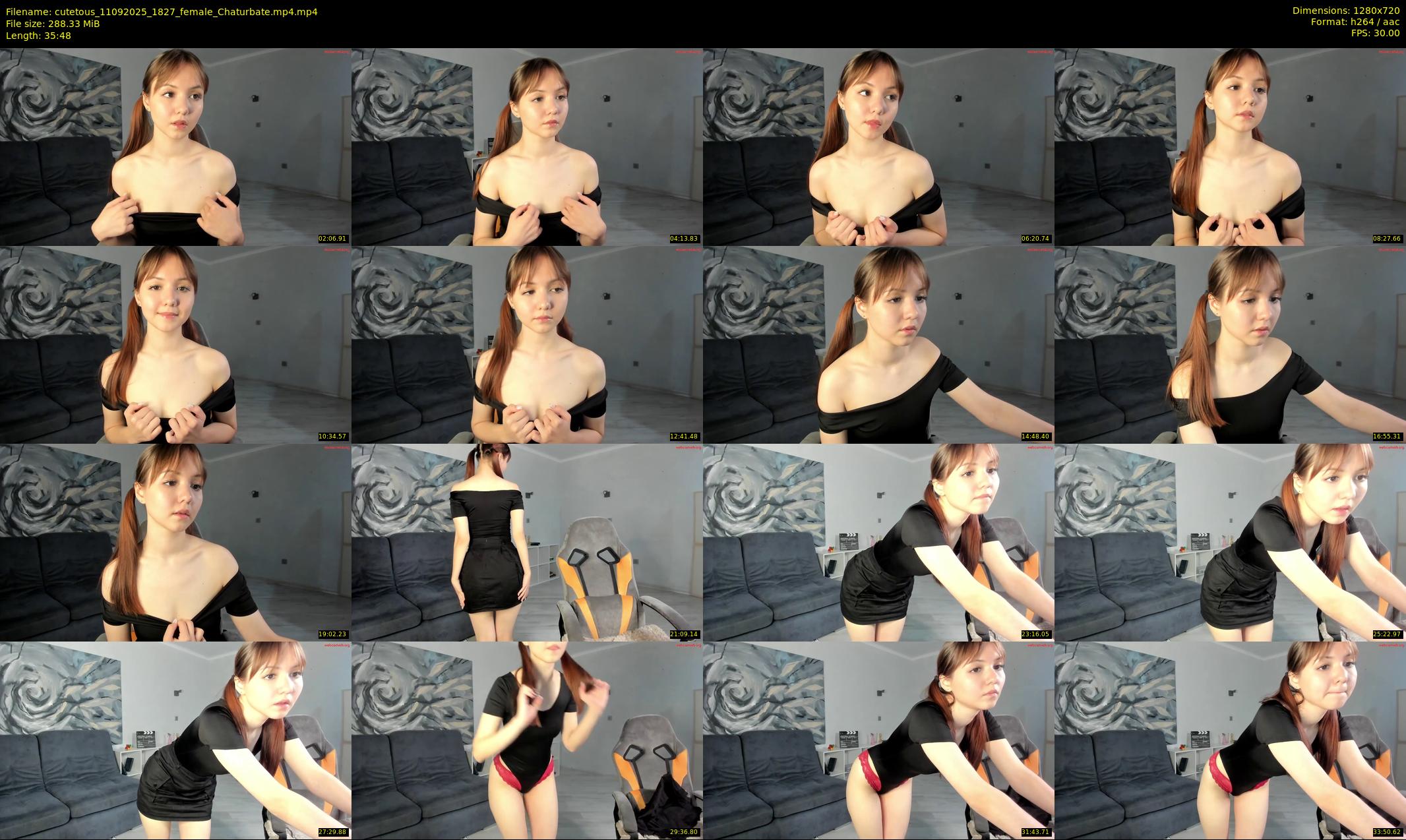 cutetous — 36 minute Chaturbate female cam show recording, 720p, Sep 11, 2025