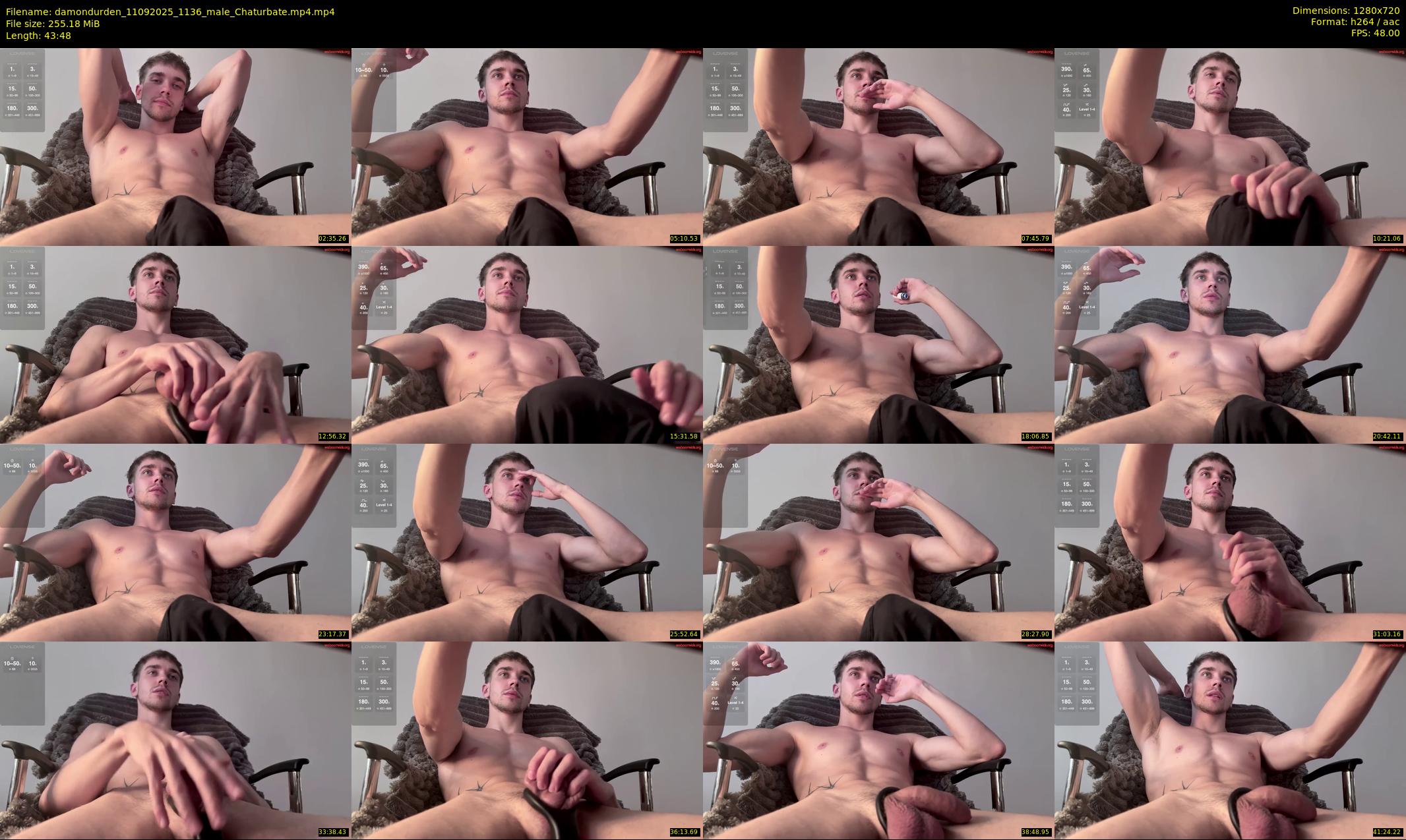 damondurden — 44 minute Chaturbate male cam show recording, 720p, Sep 11, 2025