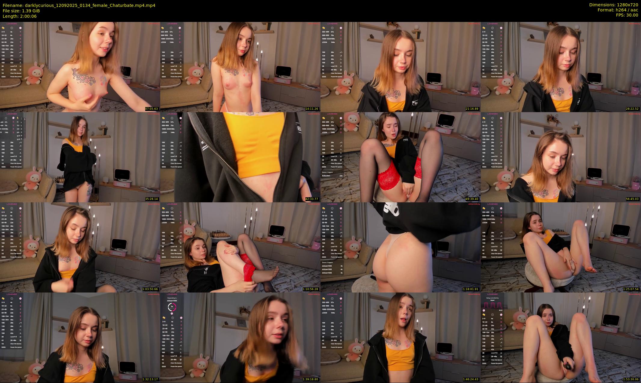 darklycurious — 121 minute Chaturbate female cam show recording, 720p, Sep 12, 2025