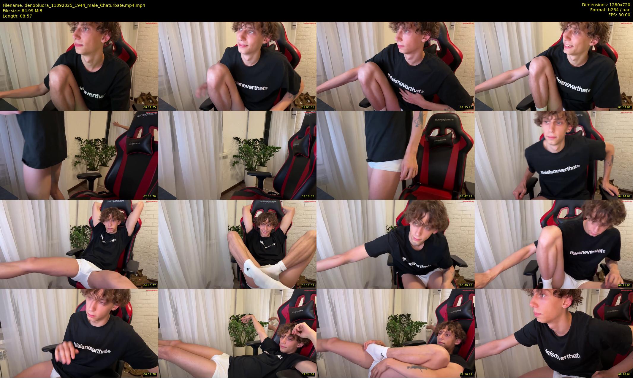 denobluora — 9 minute Chaturbate male cam show recording, 720p, Sep 11, 2025