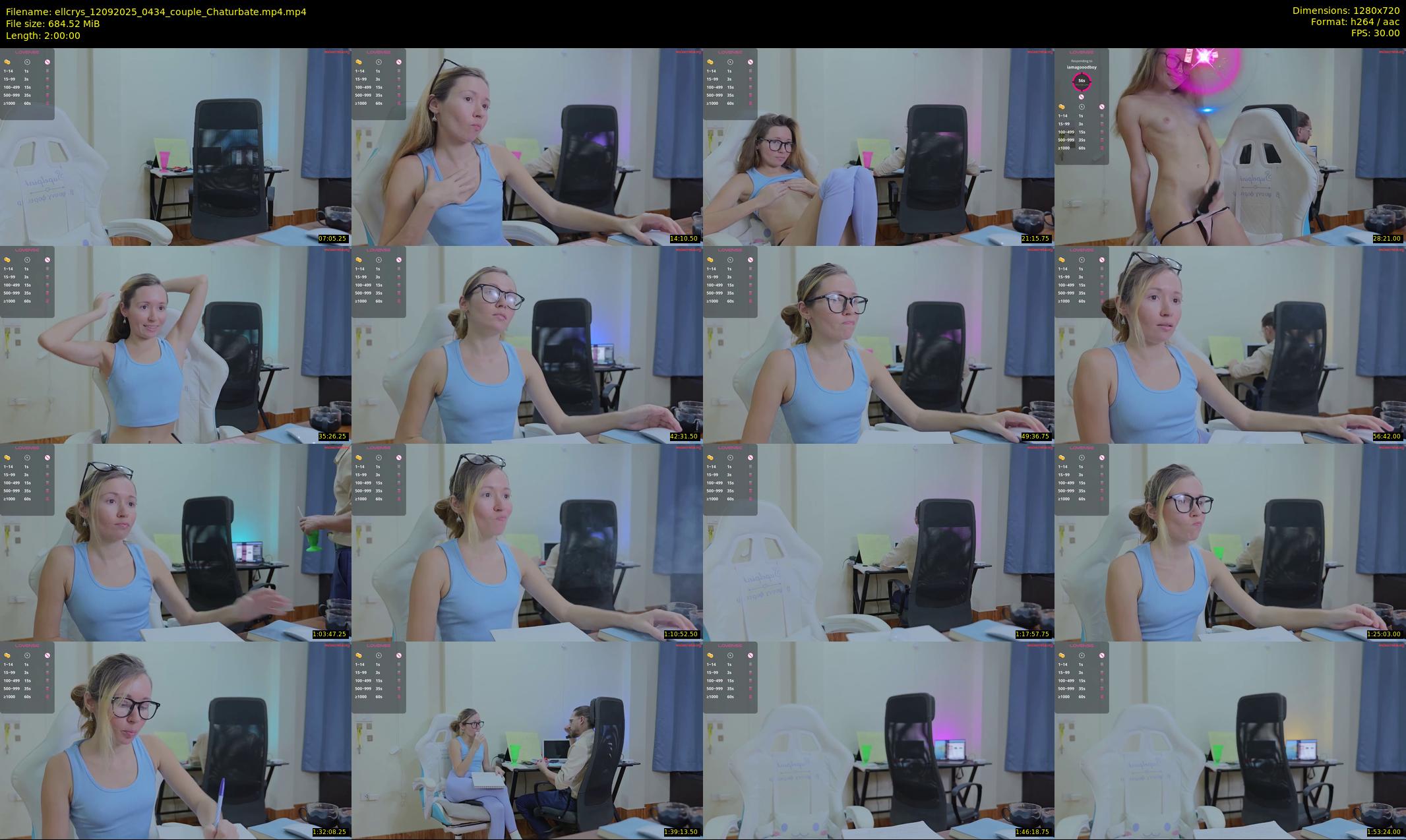 ellcrys — 120 minute Chaturbate couple cam show recording, 720p, Sep 12, 2025